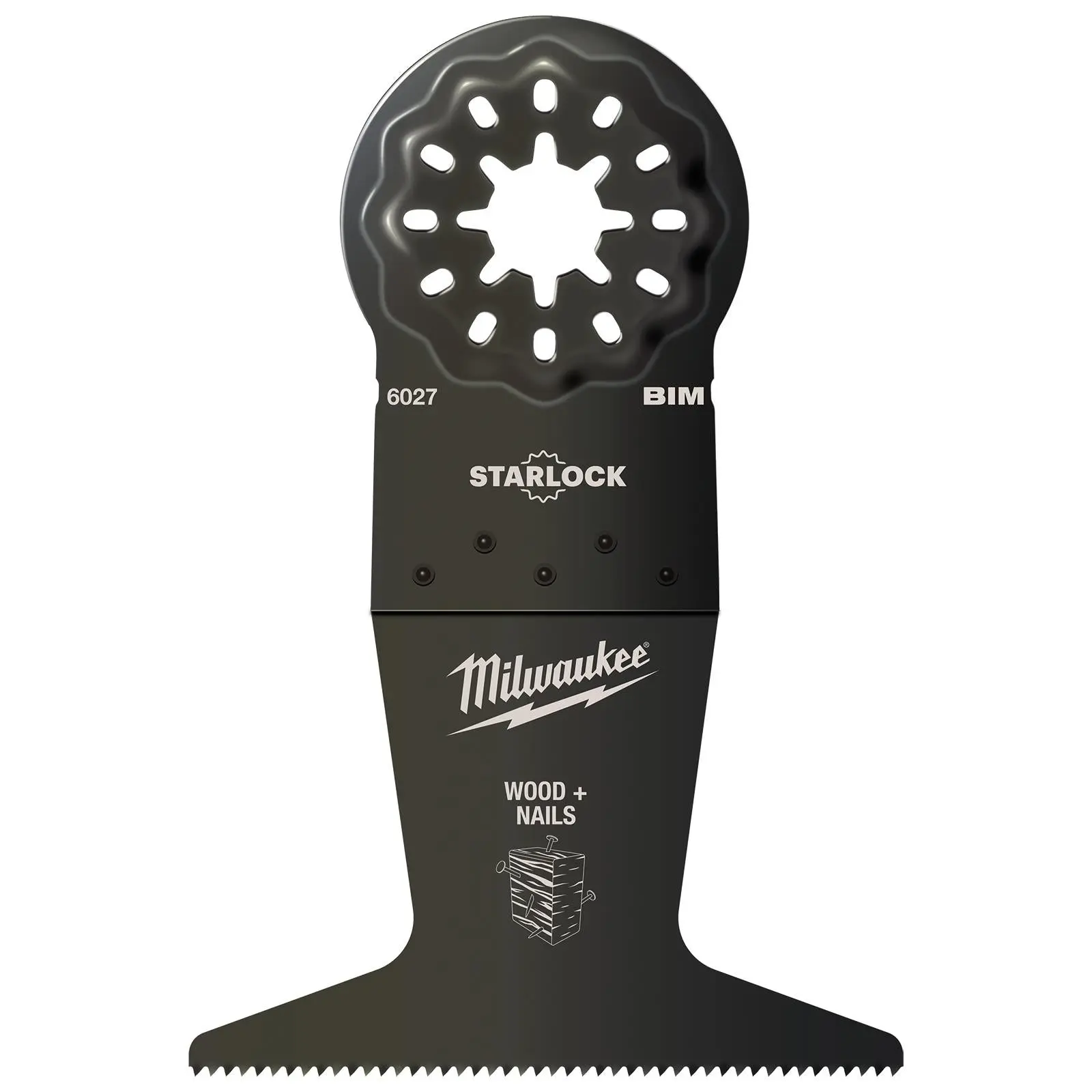Milwaukee Multi Tool Wood with Nails Plunge Cut Blade 65mm Width x 42mm Length Bi Metal - Image 3