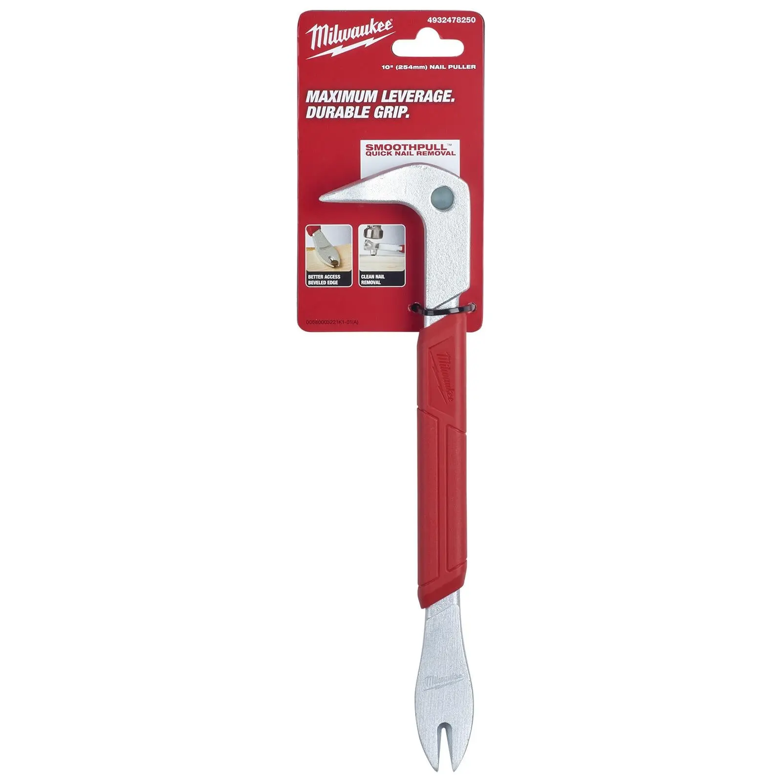 Milwaukee Nail Puller Pry Bar 10in 254mm - Image 6