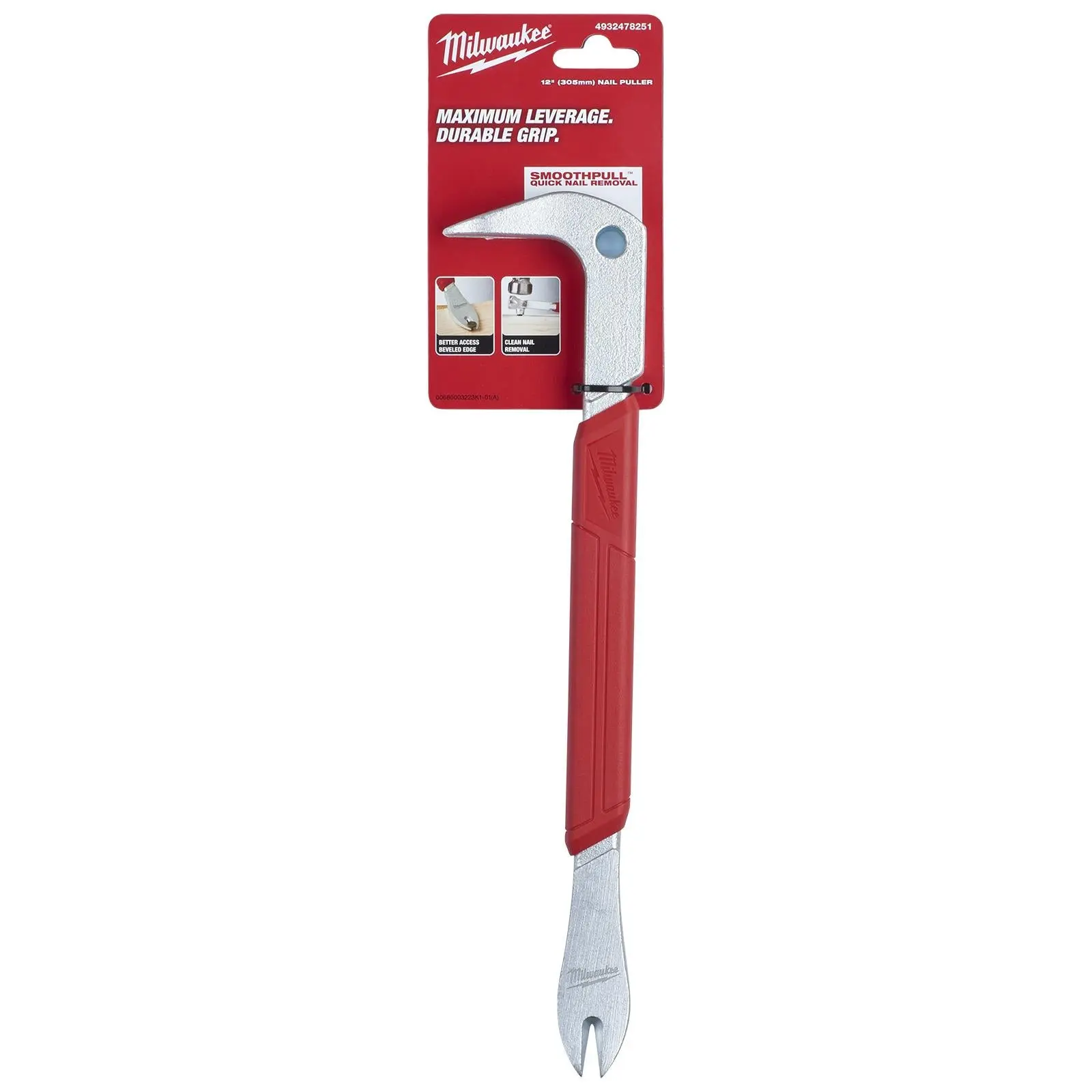 Milwaukee Nail Puller Pry Bar 12in 305mm - Image 4