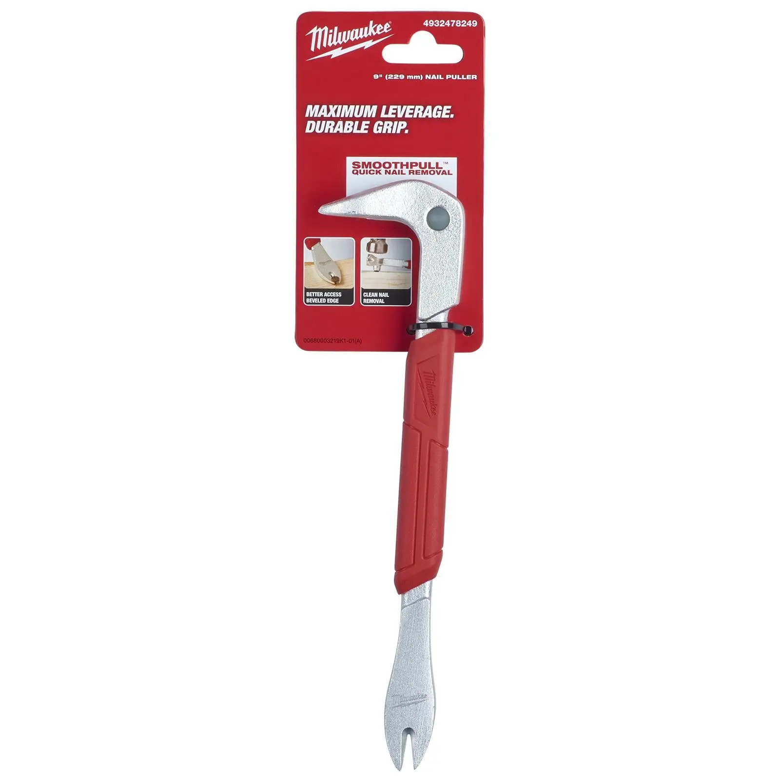 Milwaukee Nail Puller Pry Bar 9in 229mm - Image 4
