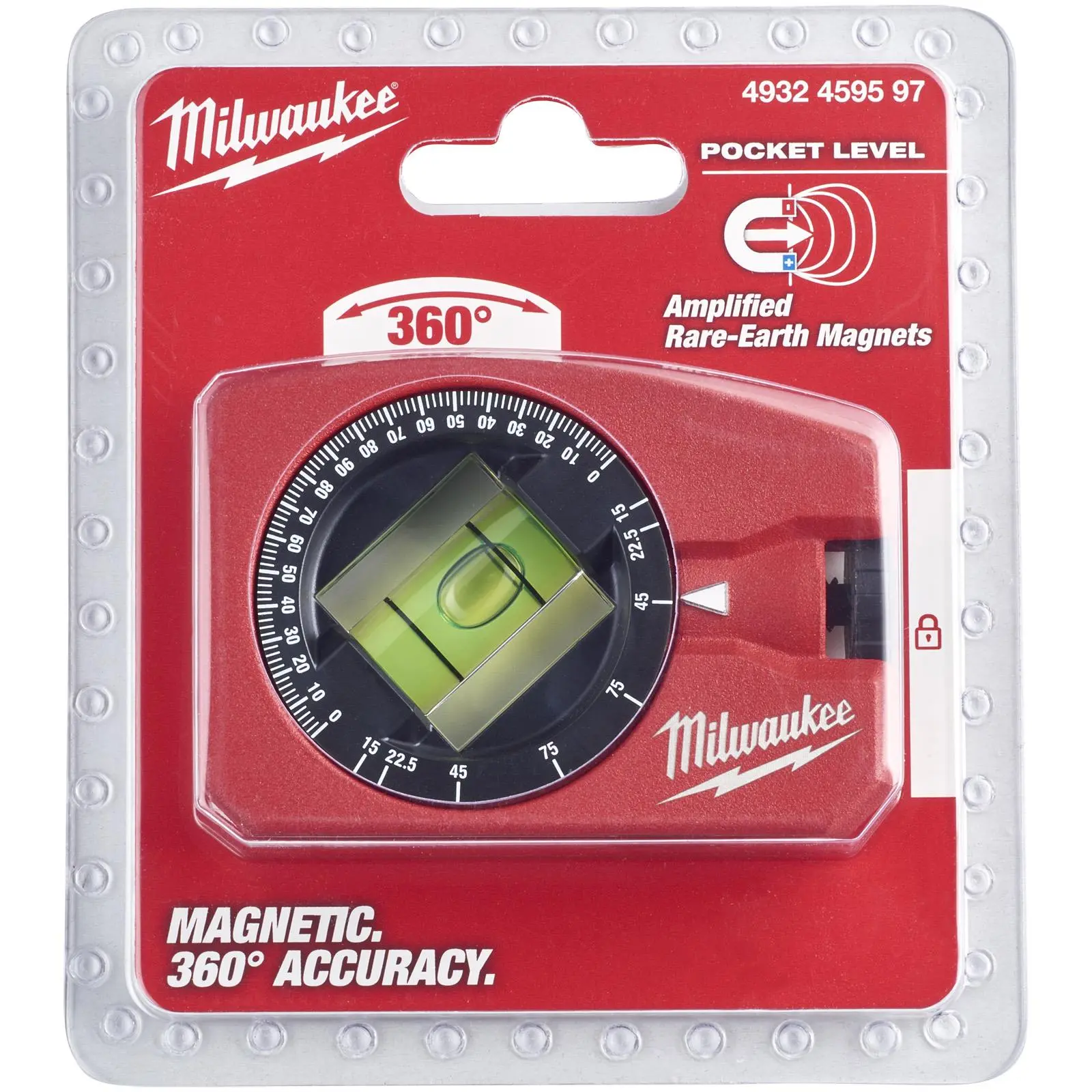Milwaukee Pocket Spirit Angle Level Magnetic 7.8cm - Image 2