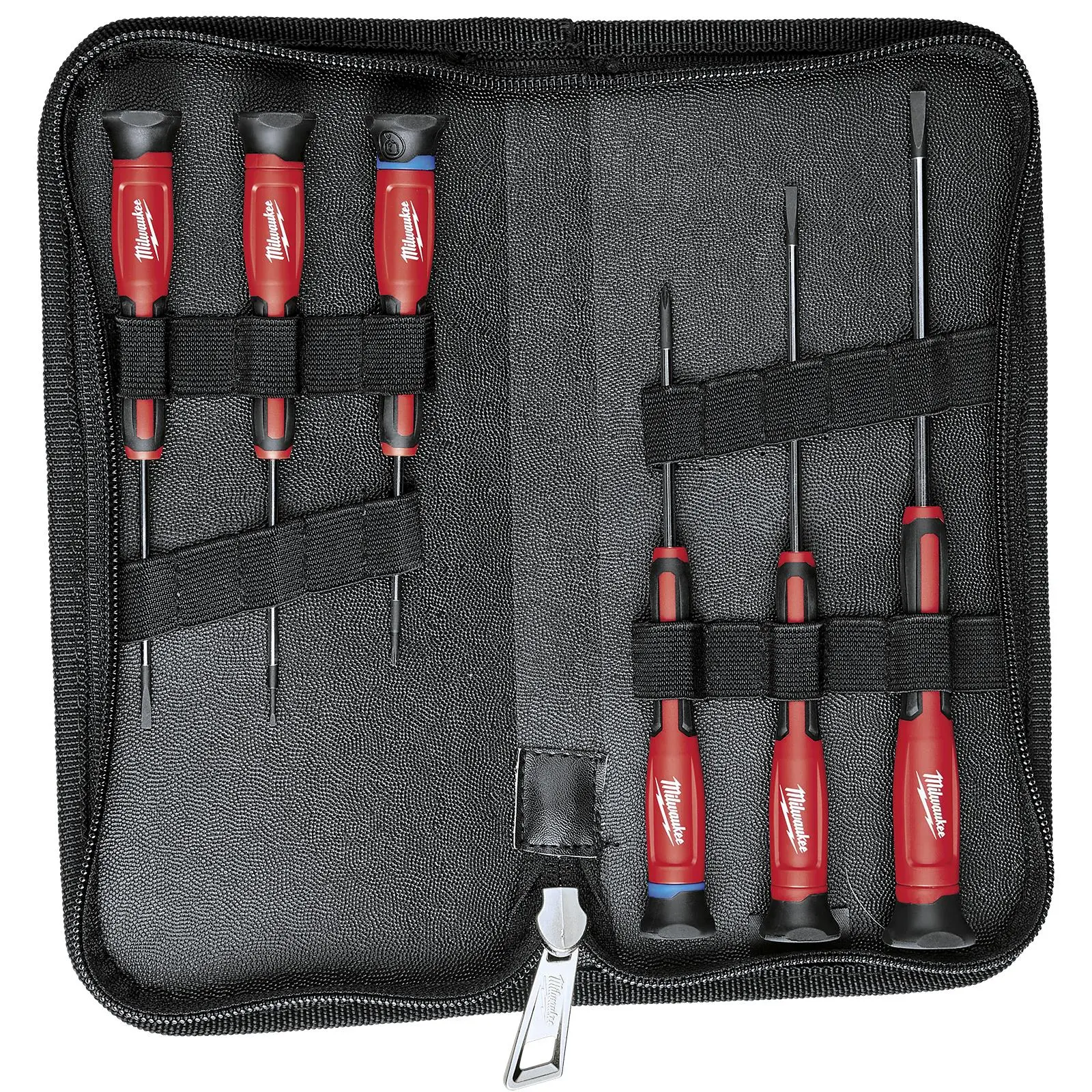 Milwaukee Precision Screwdriver Set 6 Piece Phillips Slotted - Image 3