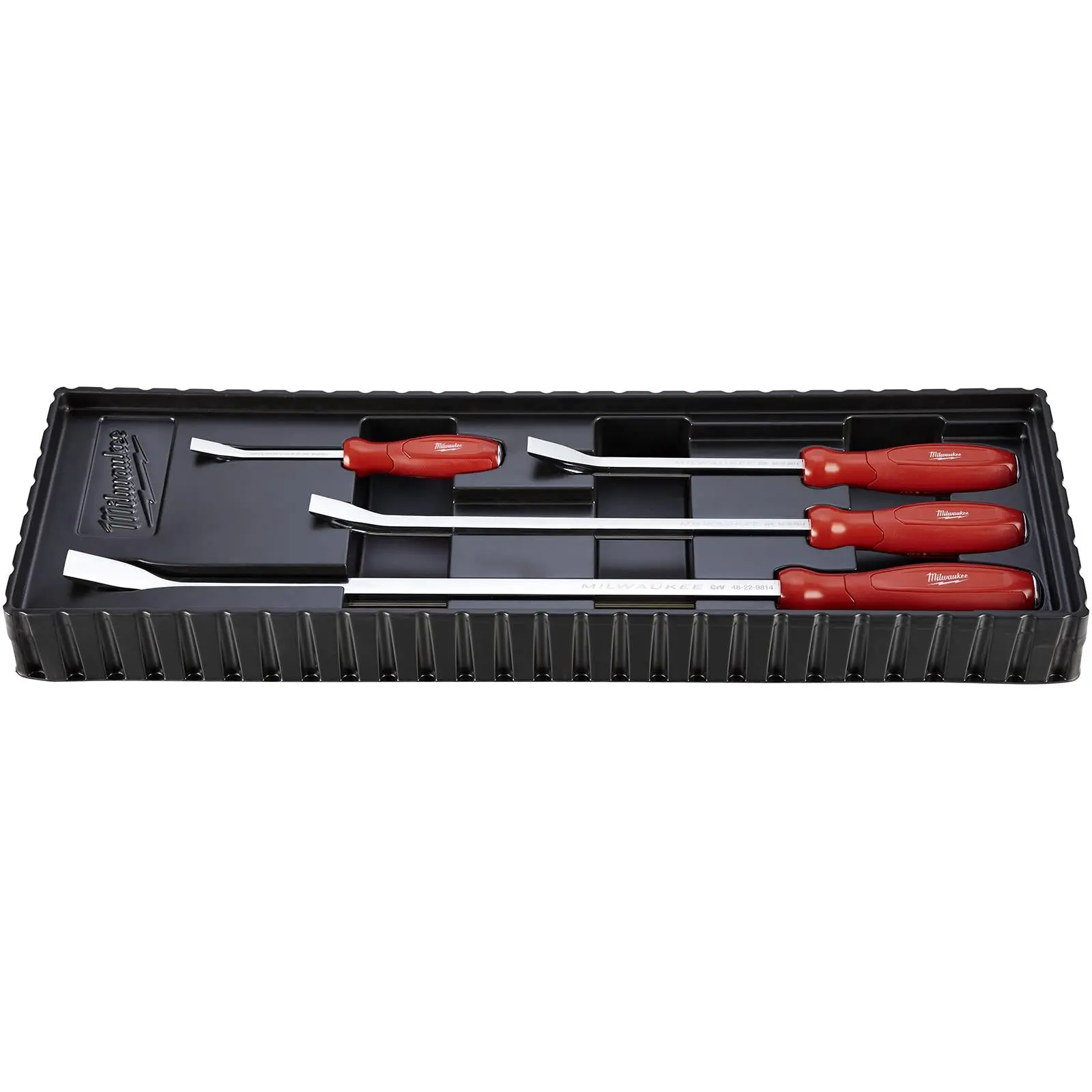 Milwaukee Pry Bar Set 4 Piece 200mm-600mm Hammer-Ready Strike Cap Tri-Lobe - Image 4