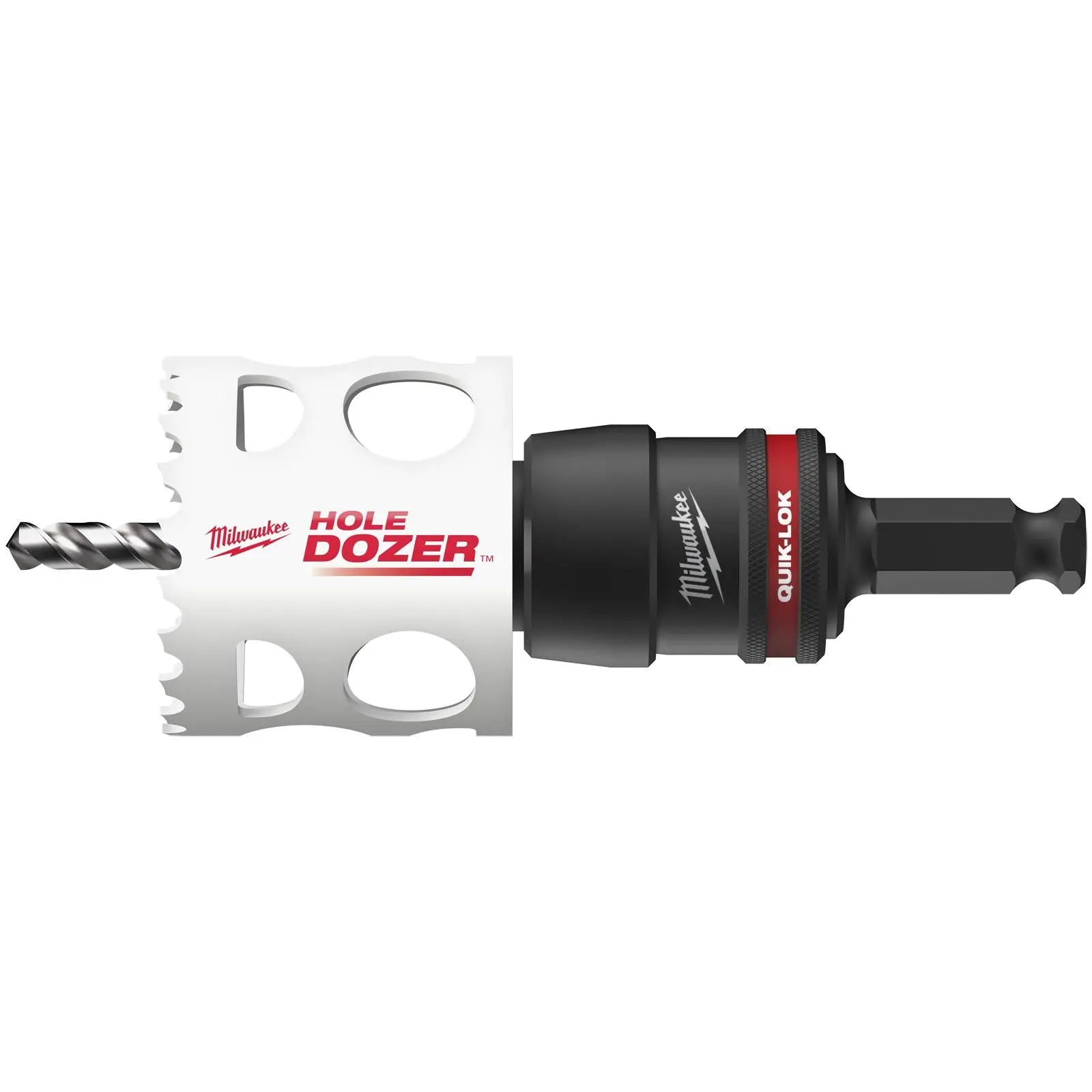 Milwaukee Quik-Lok Holesaw Arbor 11mm Hex Shank 32-210mm Hole Saws - Image 4