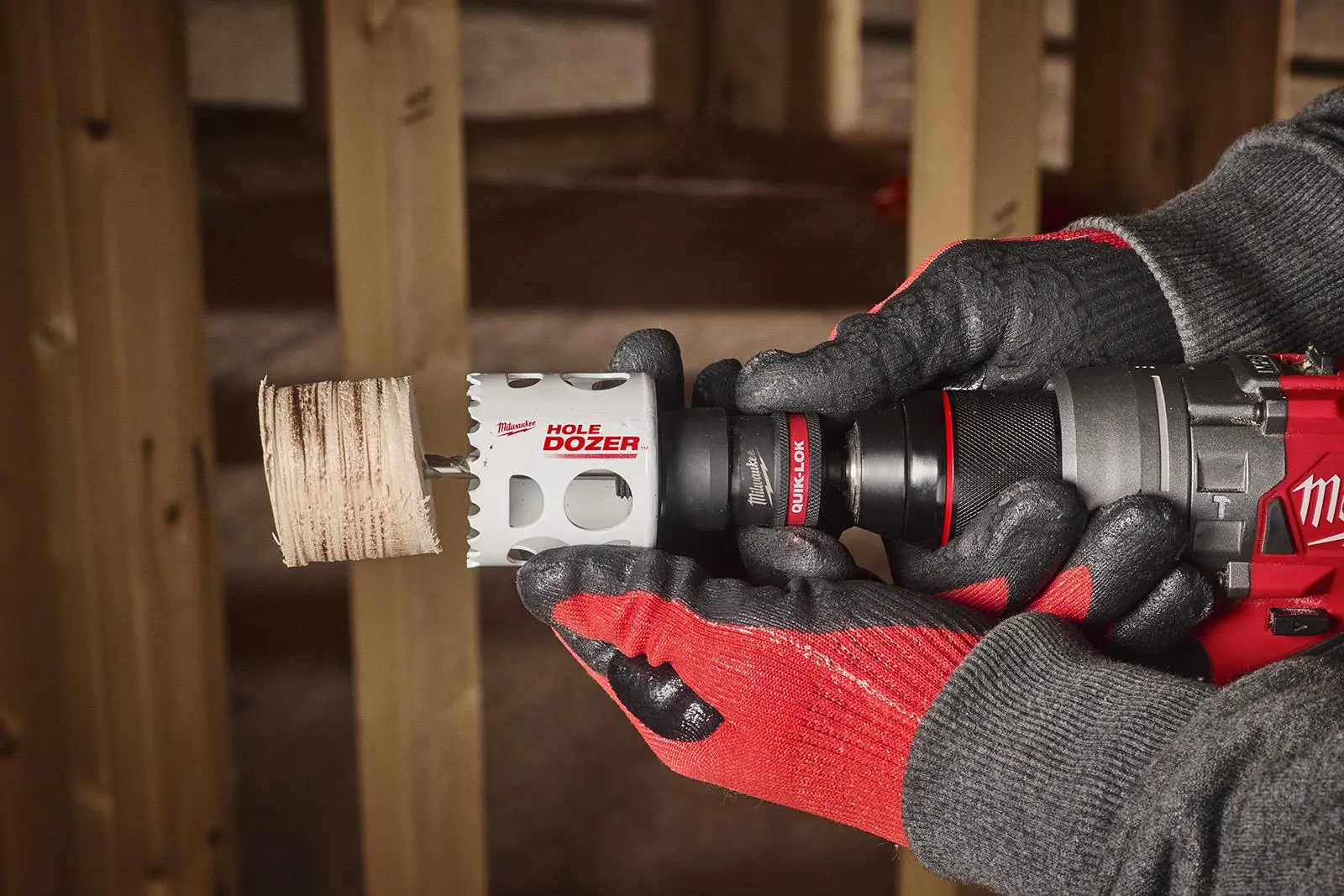 Milwaukee Quik-Lok Holesaw Arbor 11mm Hex Shank 32-210mm Hole Saws - Image 6