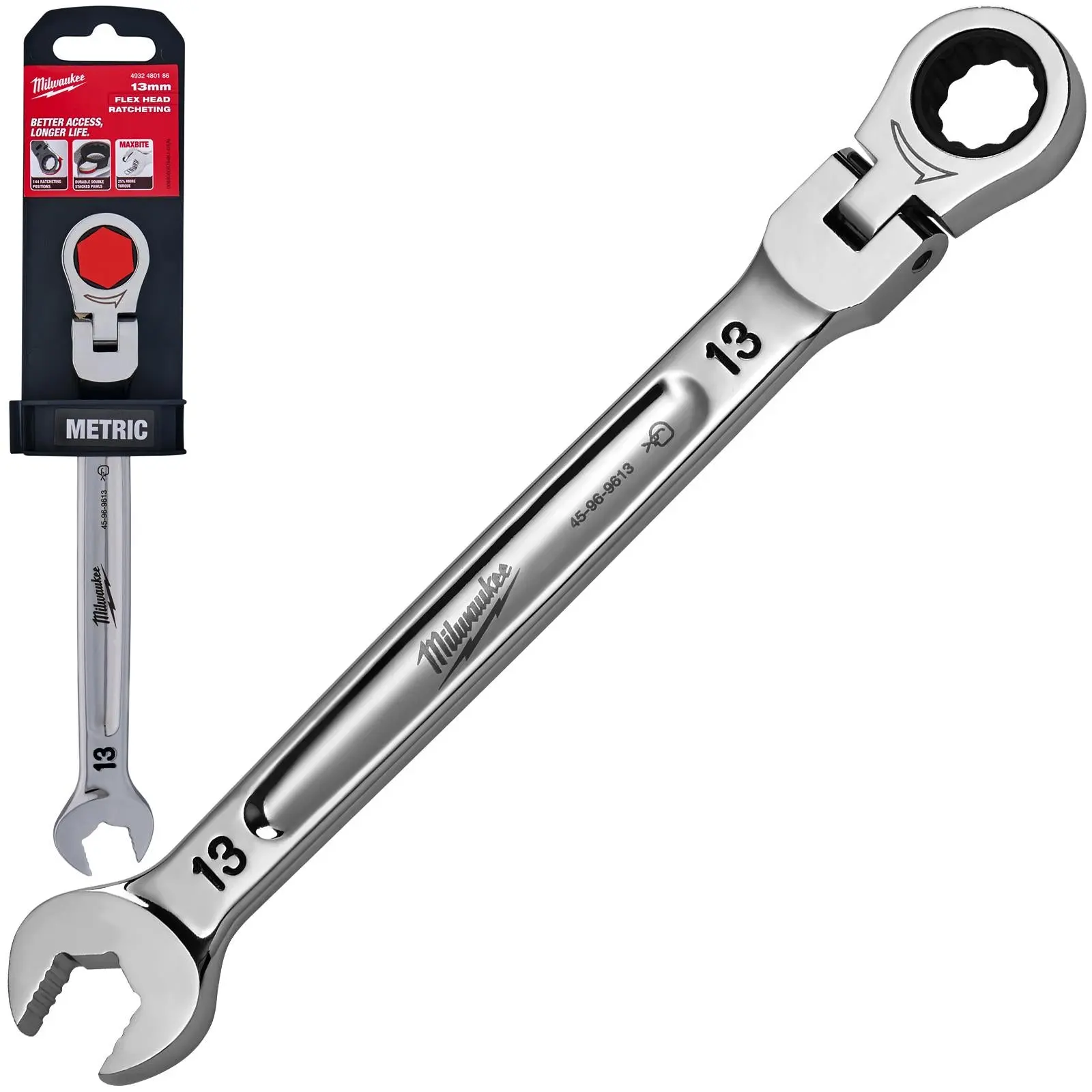Milwaukee Ratchet Combination Spanner MAX BITE Flexible Head - Image 11
