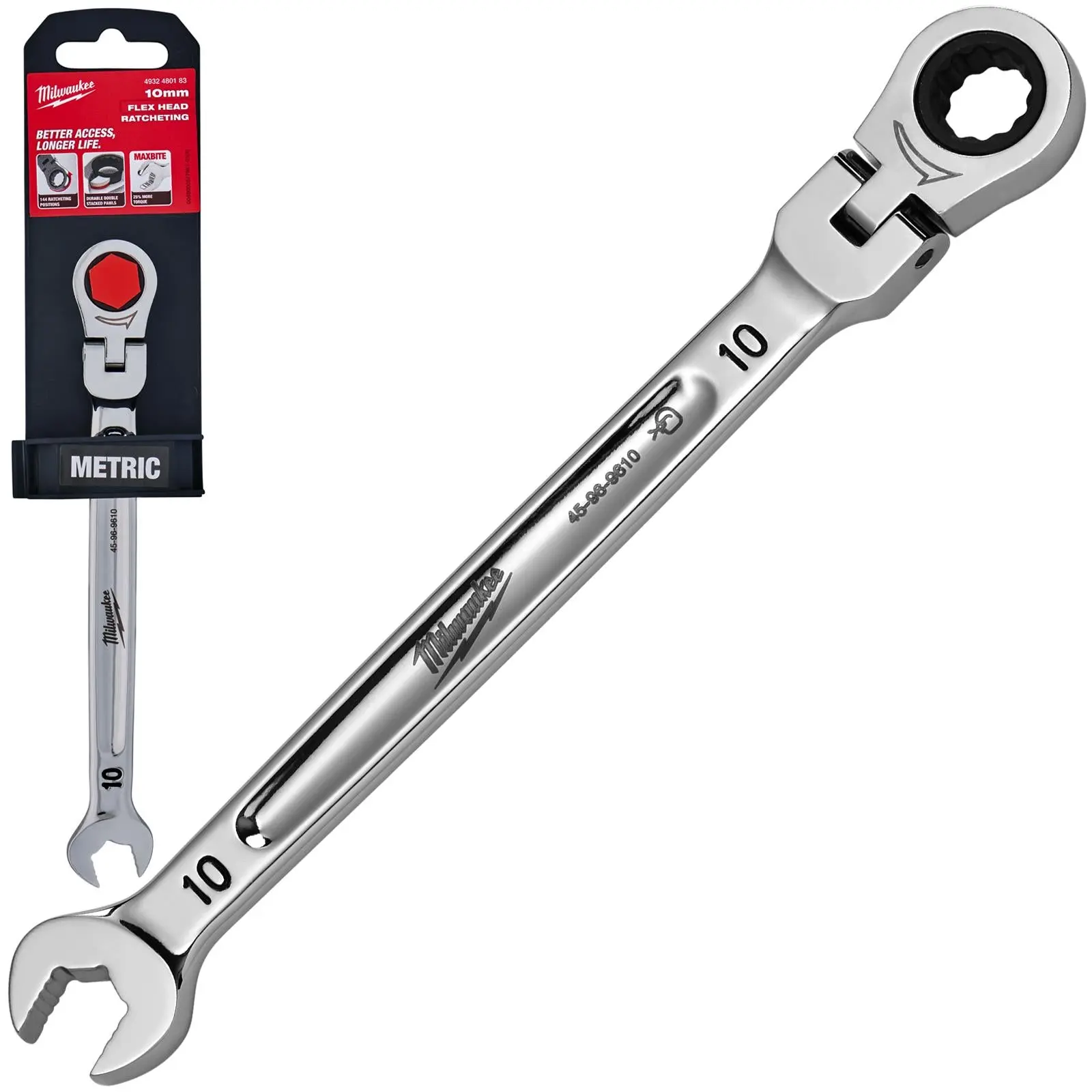 Milwaukee Ratchet Combination Spanner MAX BITE Flexible Head - Image 16