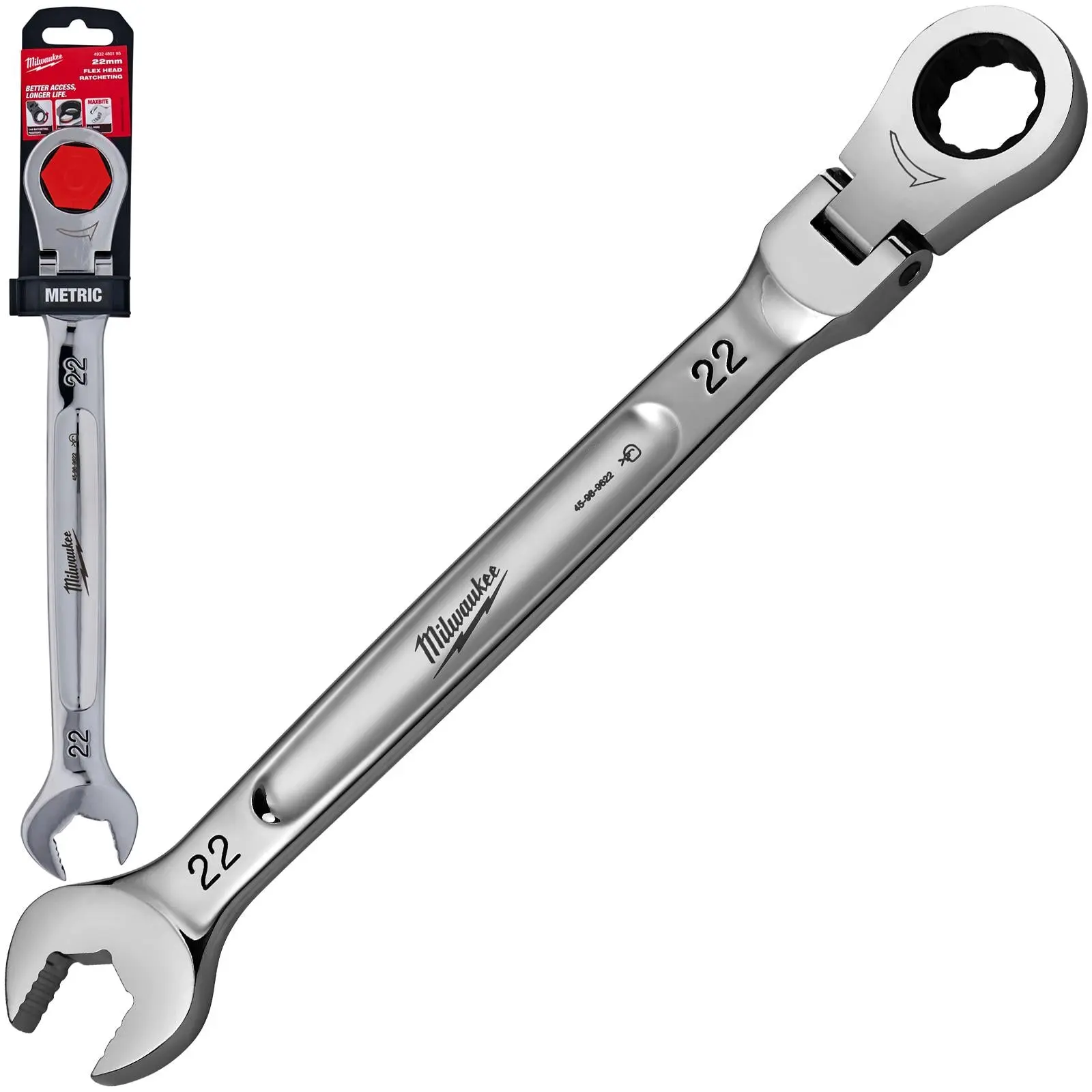 Milwaukee Ratchet Combination Spanner MAX BITE Flexible Head - Image 5