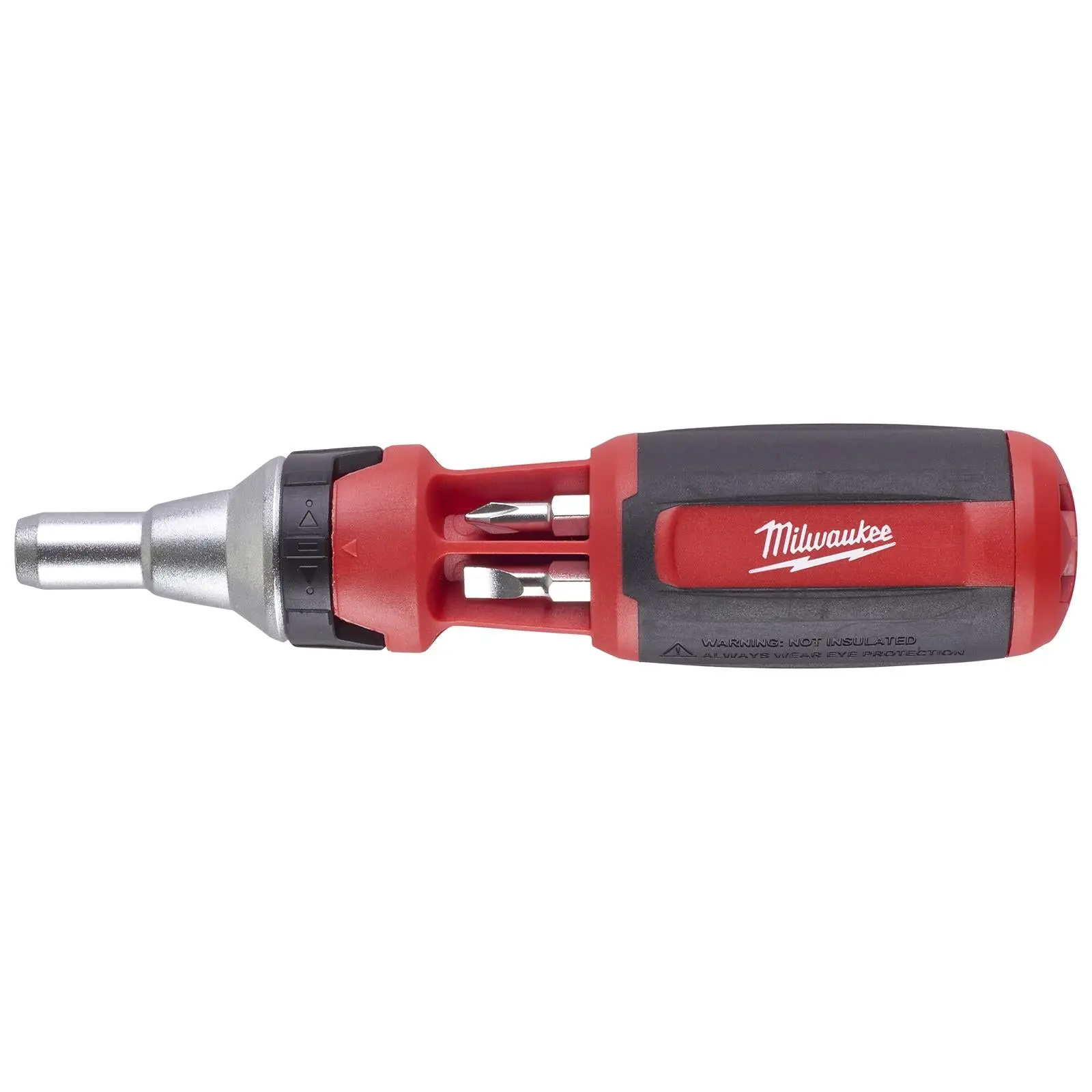 Milwaukee Ratchet Screwdriver 9 in 1 Universal Phillips Pozi Torx Slotted - Image 3