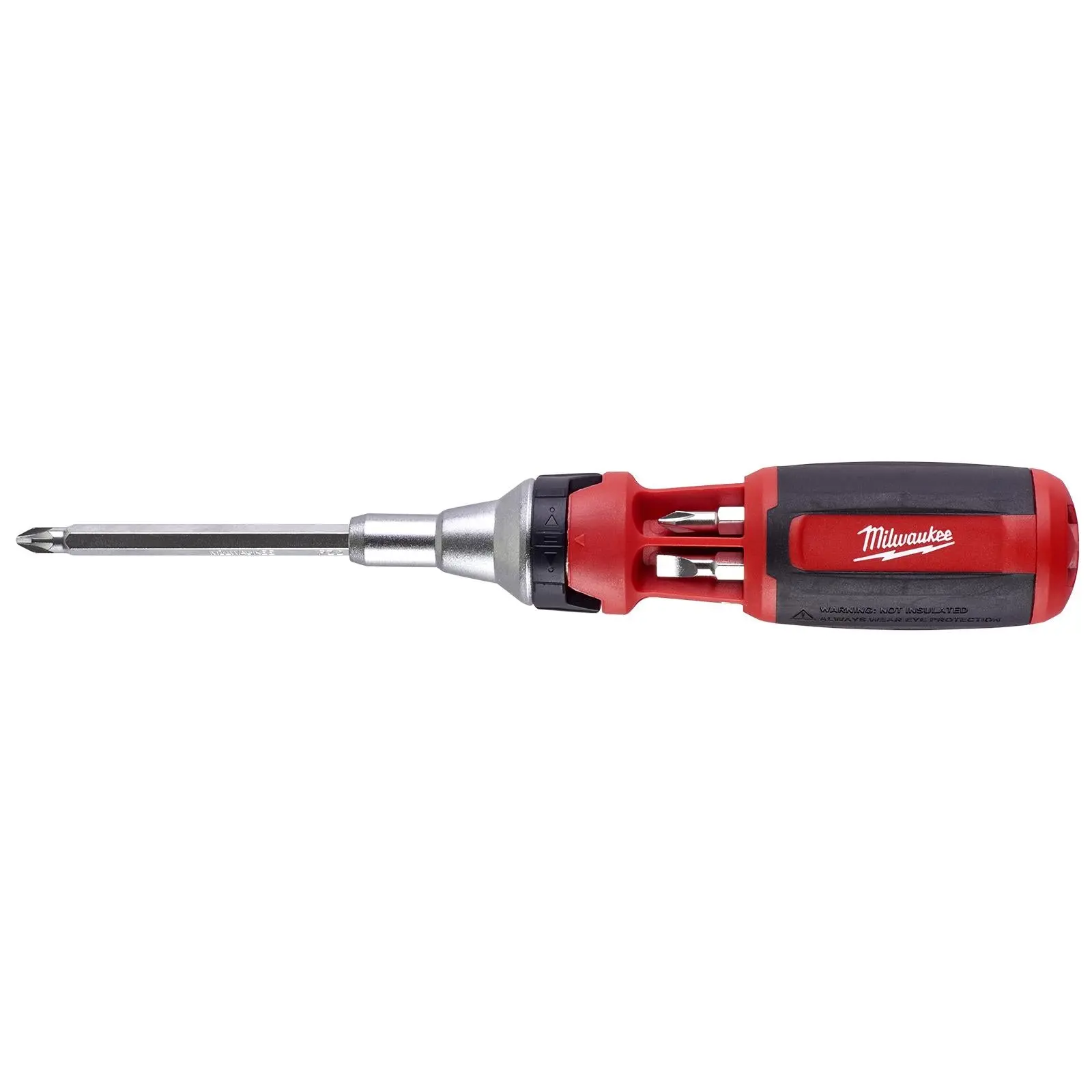 Milwaukee Ratchet Screwdriver 9 in 1 Universal Phillips Pozi Torx Slotted - Image 4