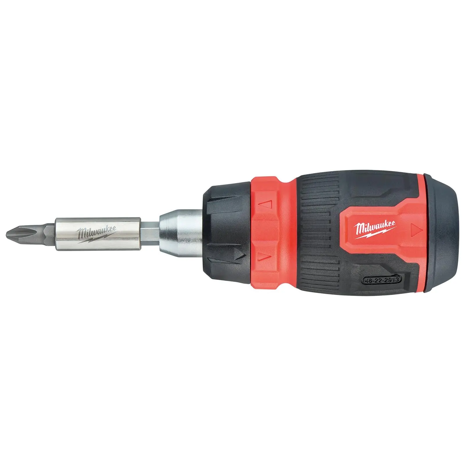 Milwaukee Ratchet Screwdriver Set Compact 8 in 1 Multi Bit Stubby Pozi Phillips Torx Slotted - Image 5