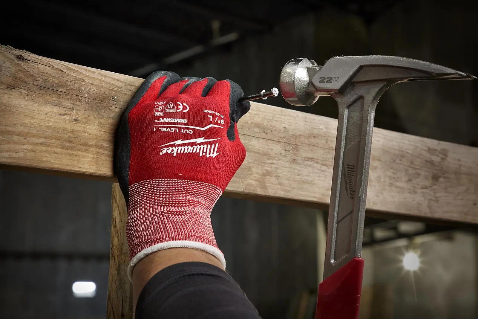 Milwaukee Safety Gloves Cut Level 1/A Dipped Glove Size 8 / M Medium - Image 5