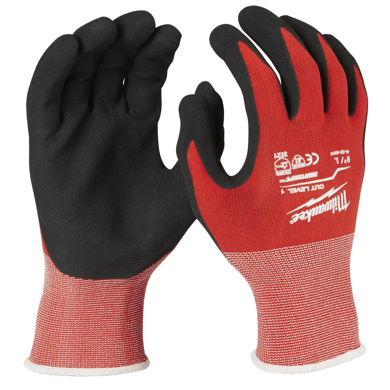Milwaukee Safety Gloves Cut Level 1/A Dipped Glove Size 9 / L Large - Image 3