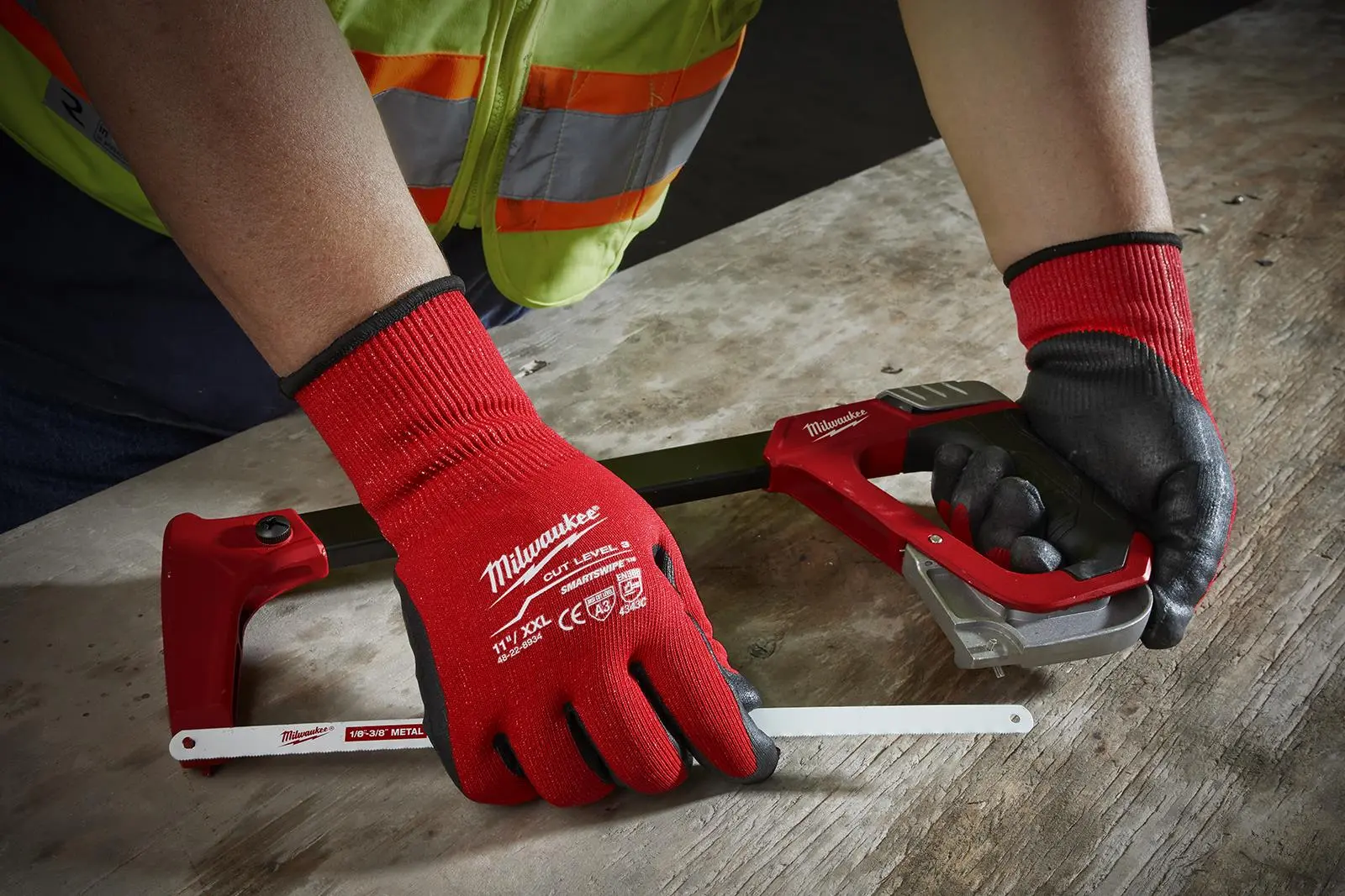Milwaukee Safety Gloves Cut Level 3/C Dipped Glove Size 8 / M Medium - Image 5