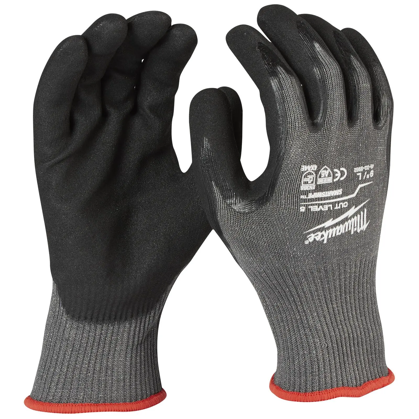 Milwaukee Safety Gloves Cut Level 5/E Dipped Glove Size 10 / XL Extra Large - Image 3