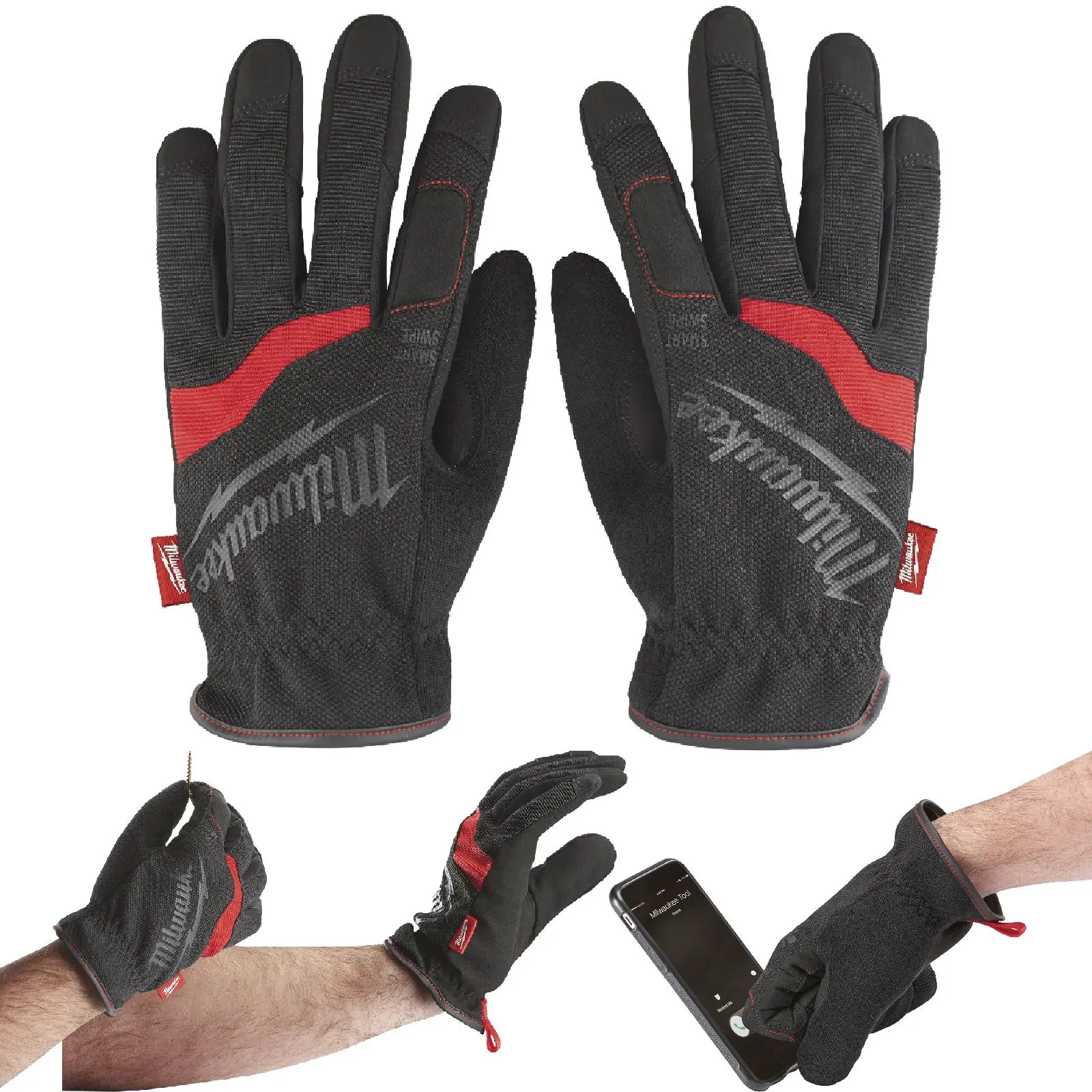 Milwaukee Safety Gloves Free Flex Work Glove Size 10 / XL Extra Large