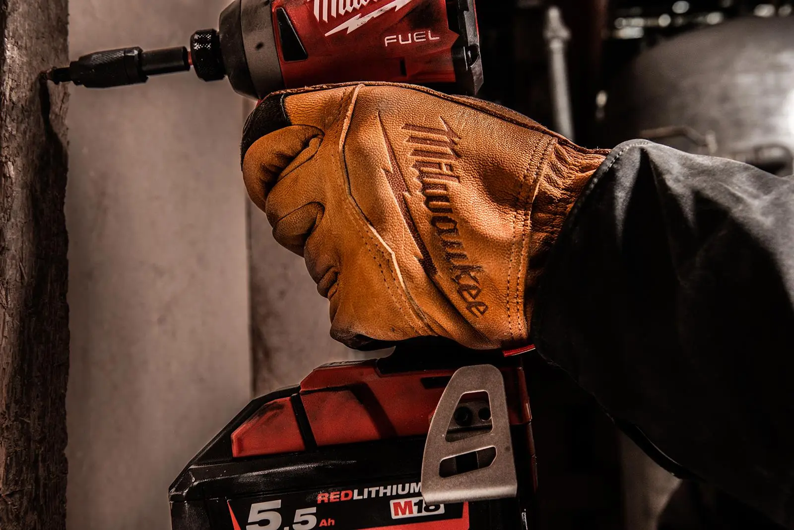 Milwaukee Safety Gloves Goatskin Leather Glove Brown Size 11 / XXL Extra Extra Large - Image 5