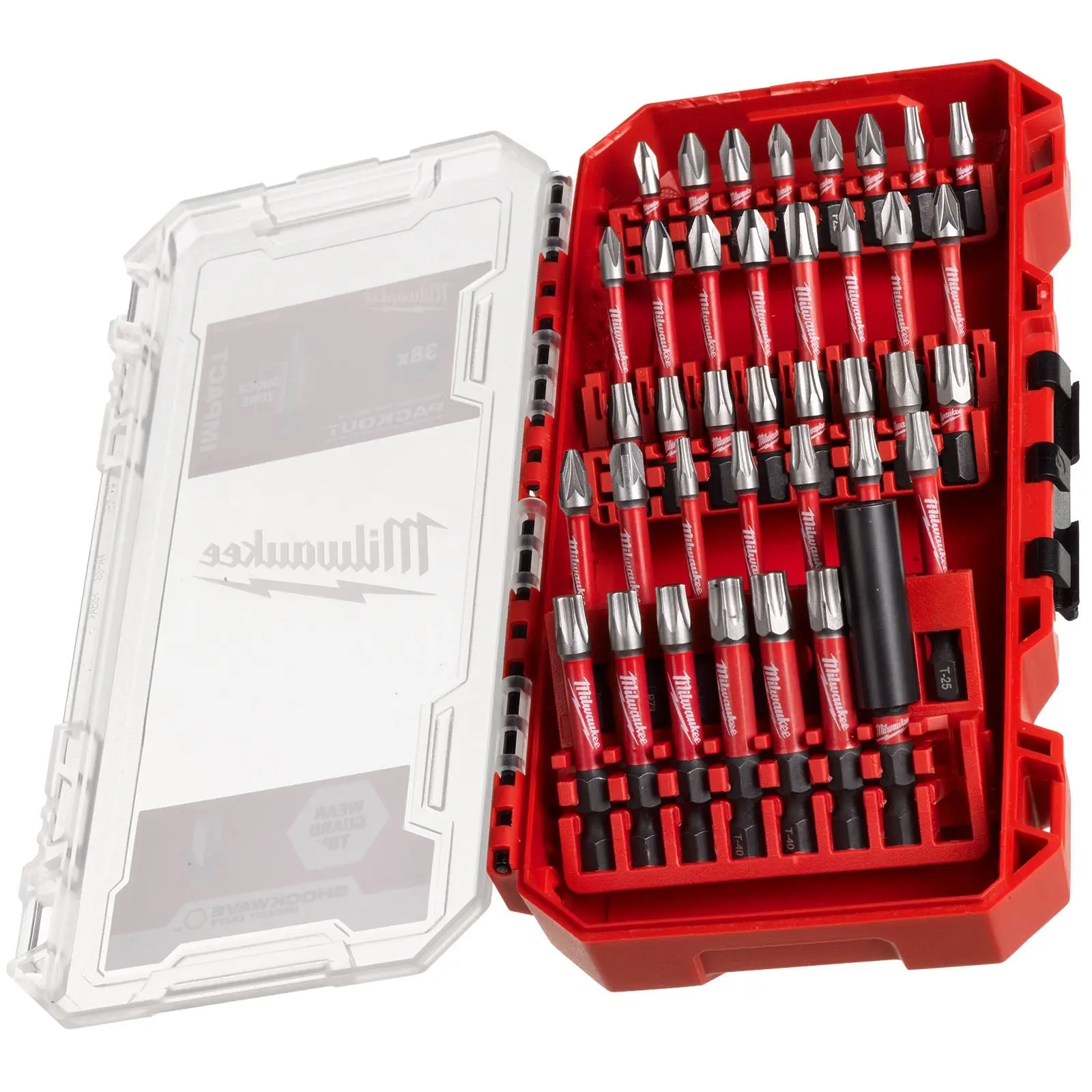 Milwaukee Screwdriver Bit Set 38 Piece SHOCKWAVE Impact Duty - Image 2