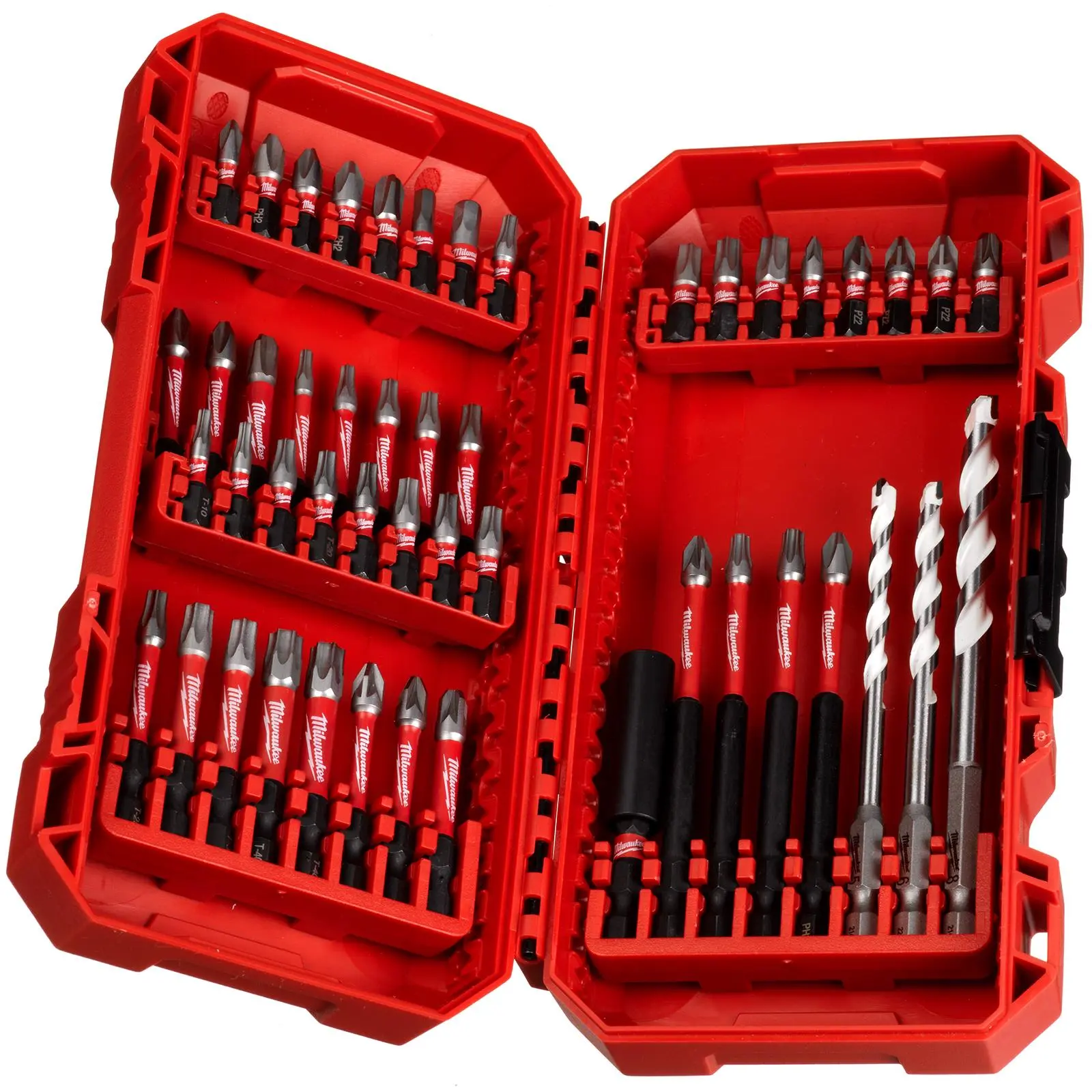 Milwaukee Screwdriver Bit Set Shockwave Impact Duty Nut Driver Bit Holder 48pc - Image 2