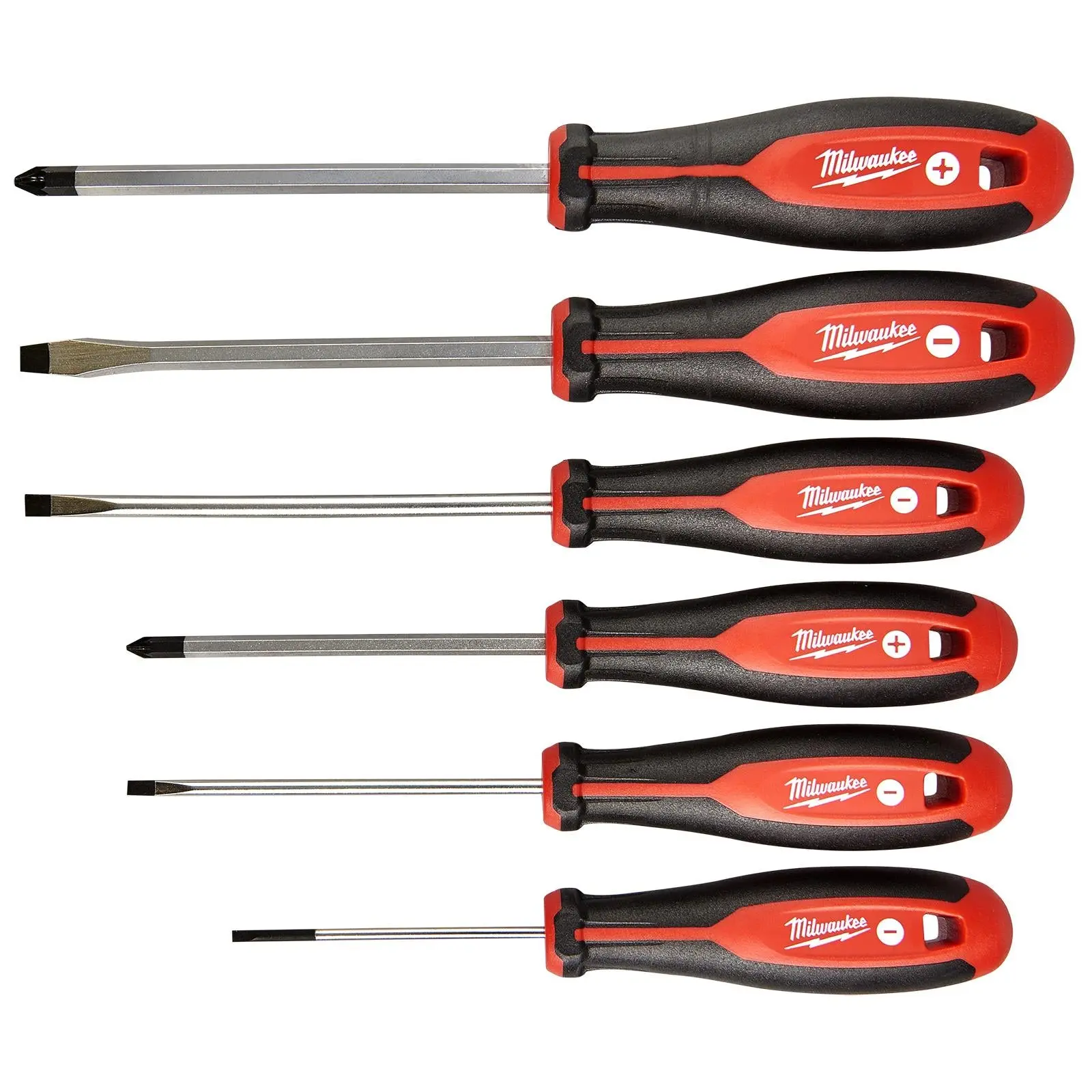 Milwaukee Screwdriver Set Tri-lobe Set 1 Pozi Slotted 6 Piece - Image 2
