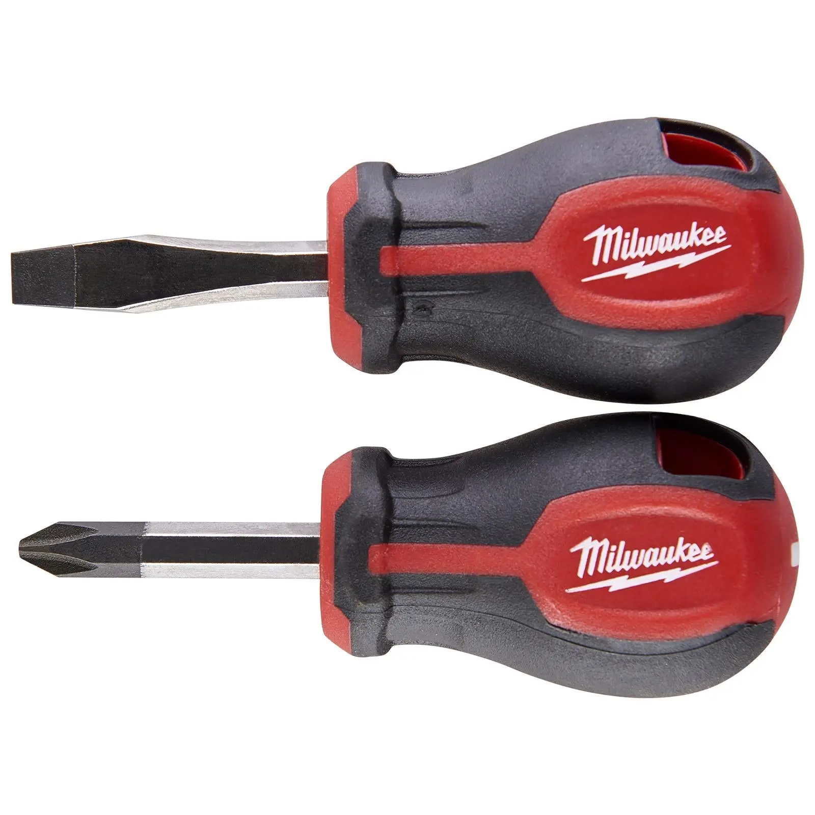 Milwaukee Screwdriver Set Tri-lobe Stubby 2 Piece Pozi Slotted - Image 2