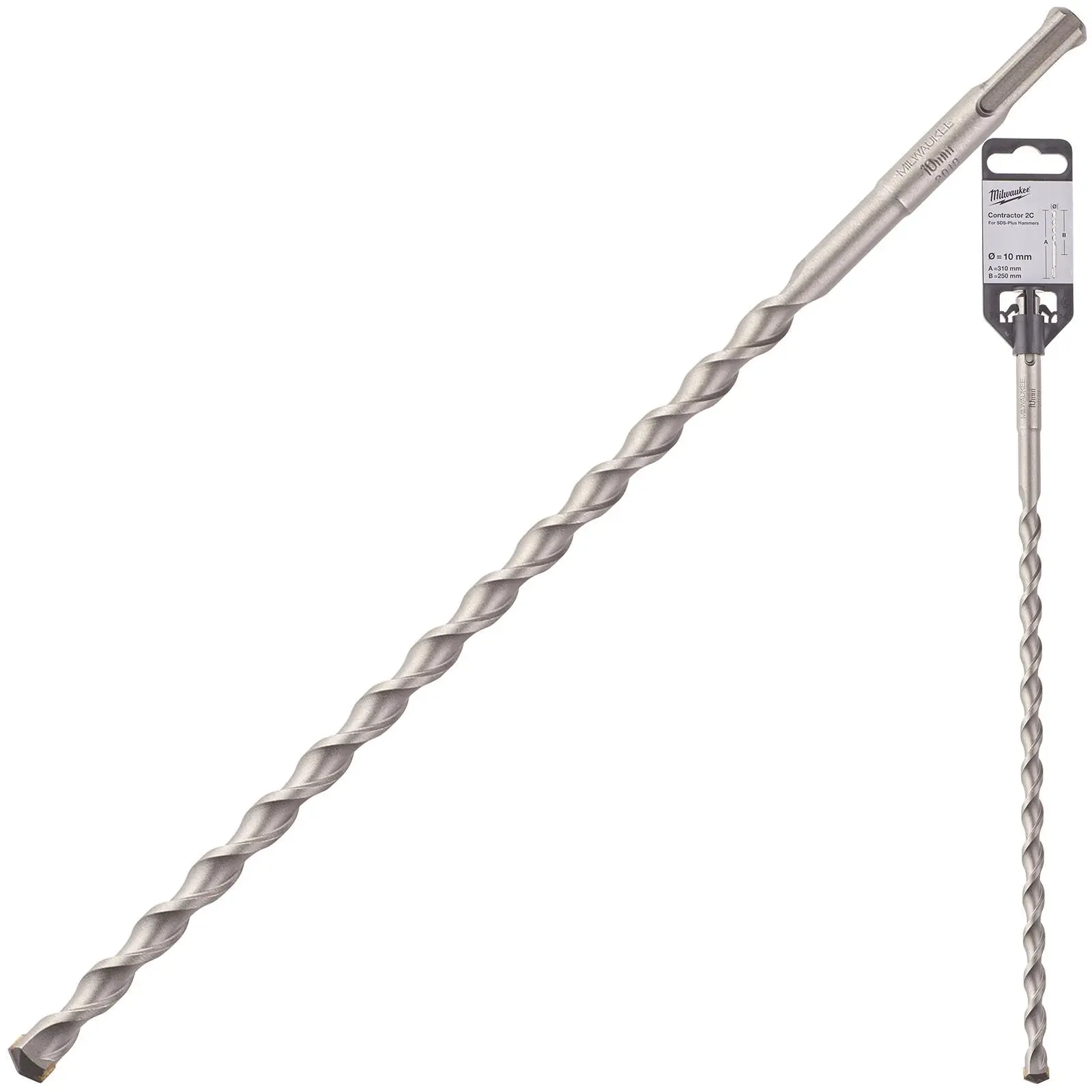 Milwaukee SDS Plus Contractor Hammer Drill Bits 2 Cut - Image 107