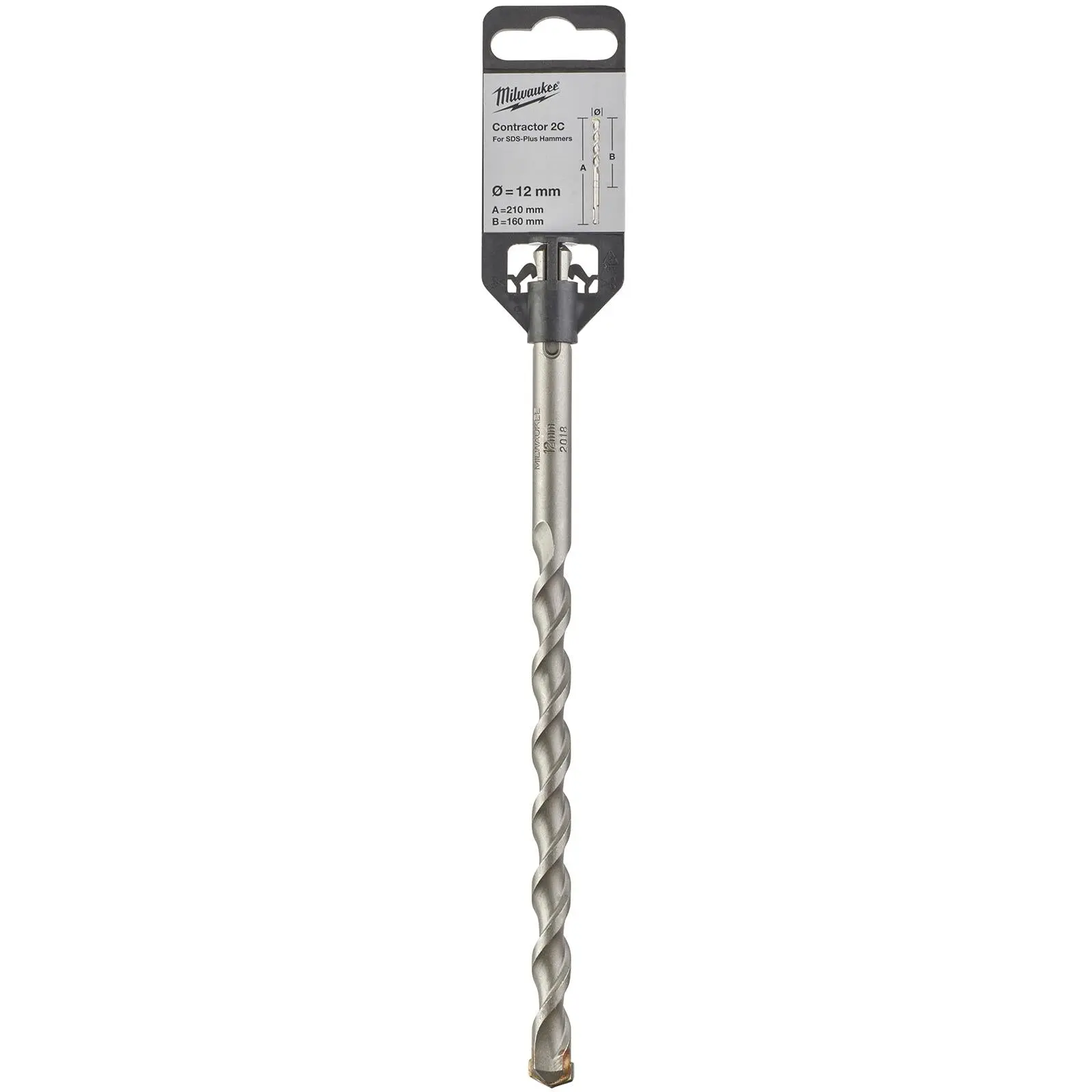 Milwaukee SDS Plus Contractor Hammer Drill Bits 2 Cut - Image 12