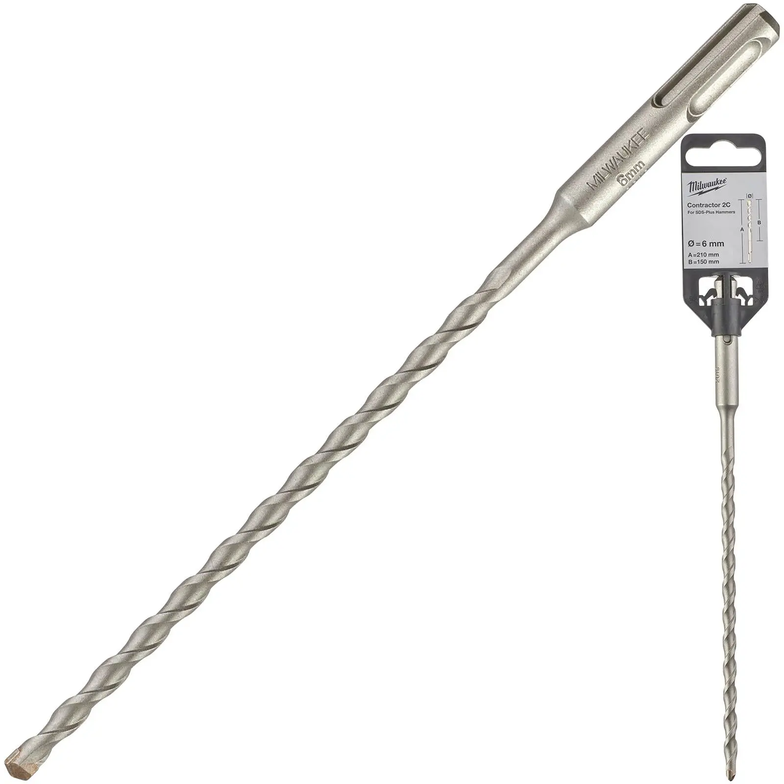 Milwaukee SDS Plus Contractor Hammer Drill Bits 2 Cut - Image 17