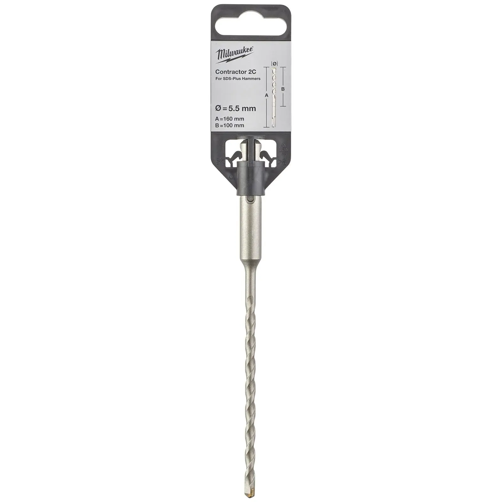 Milwaukee SDS Plus Contractor Hammer Drill Bits 2 Cut - Image 48