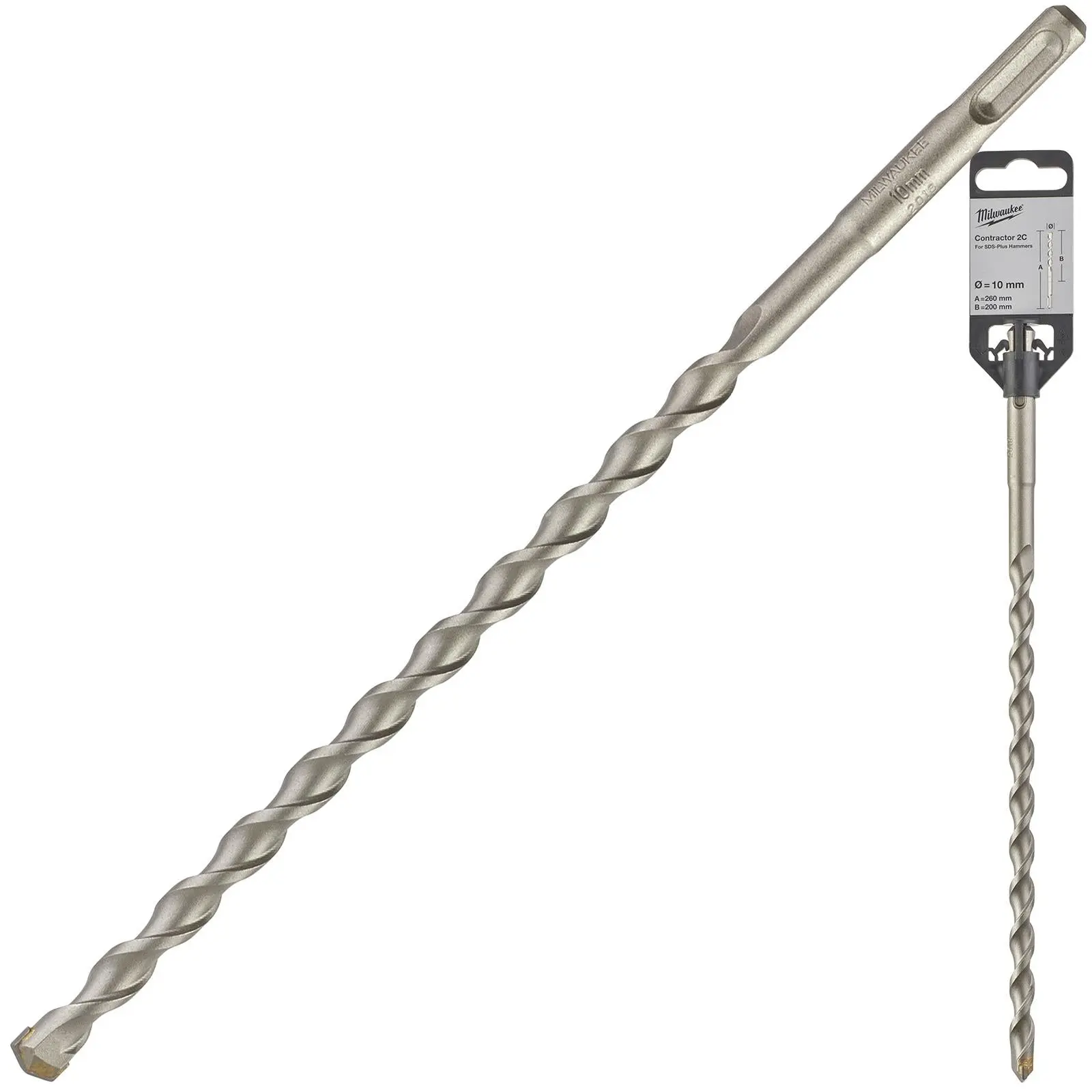 Milwaukee SDS Plus Contractor Hammer Drill Bits 2 Cut - Image 50