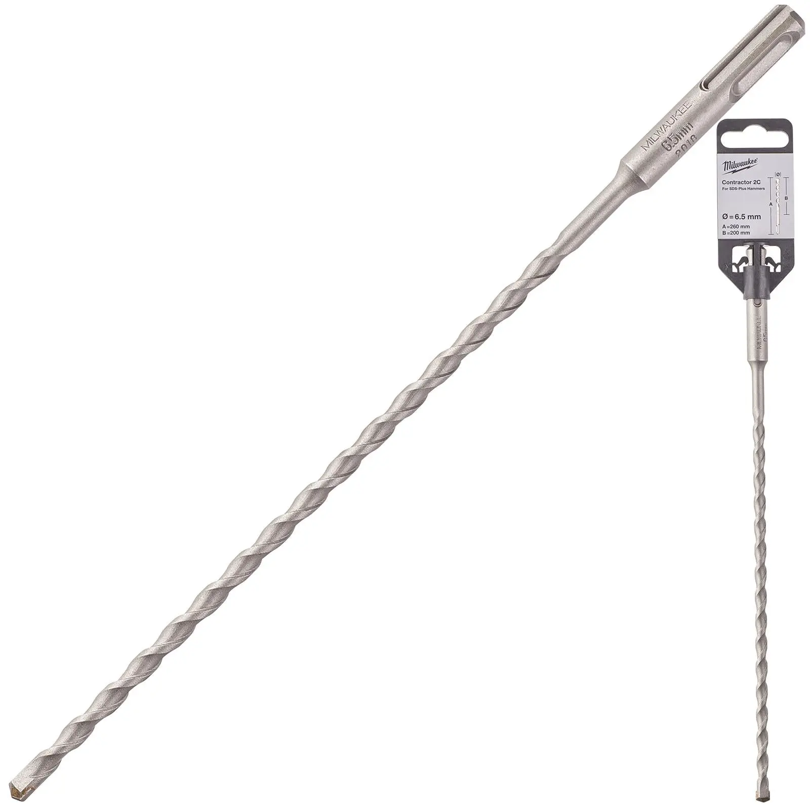 Milwaukee SDS Plus Contractor Hammer Drill Bits 2 Cut - Image 74