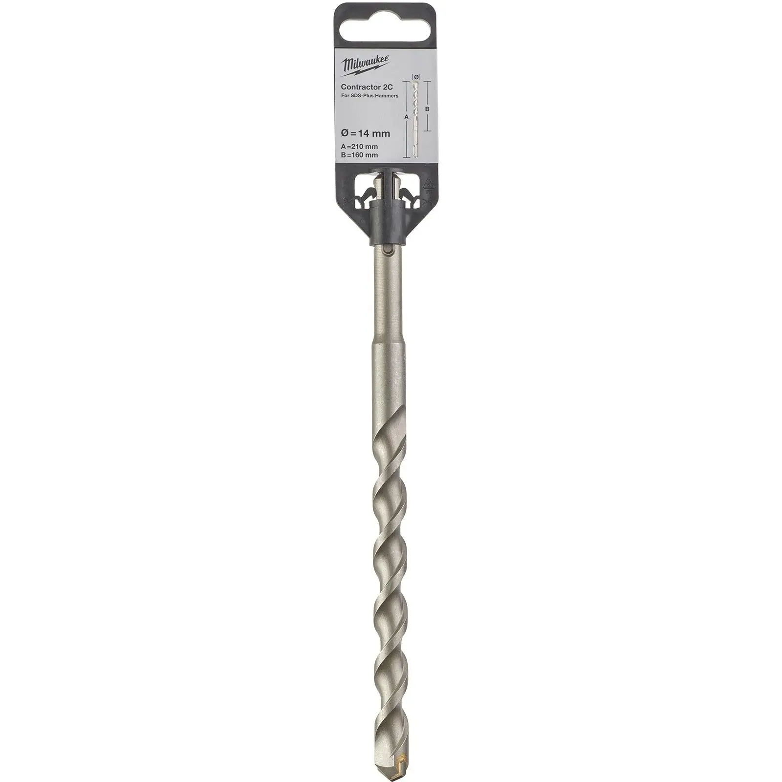 Milwaukee SDS Plus Contractor Hammer Drill Bits 2 Cut - Image 81