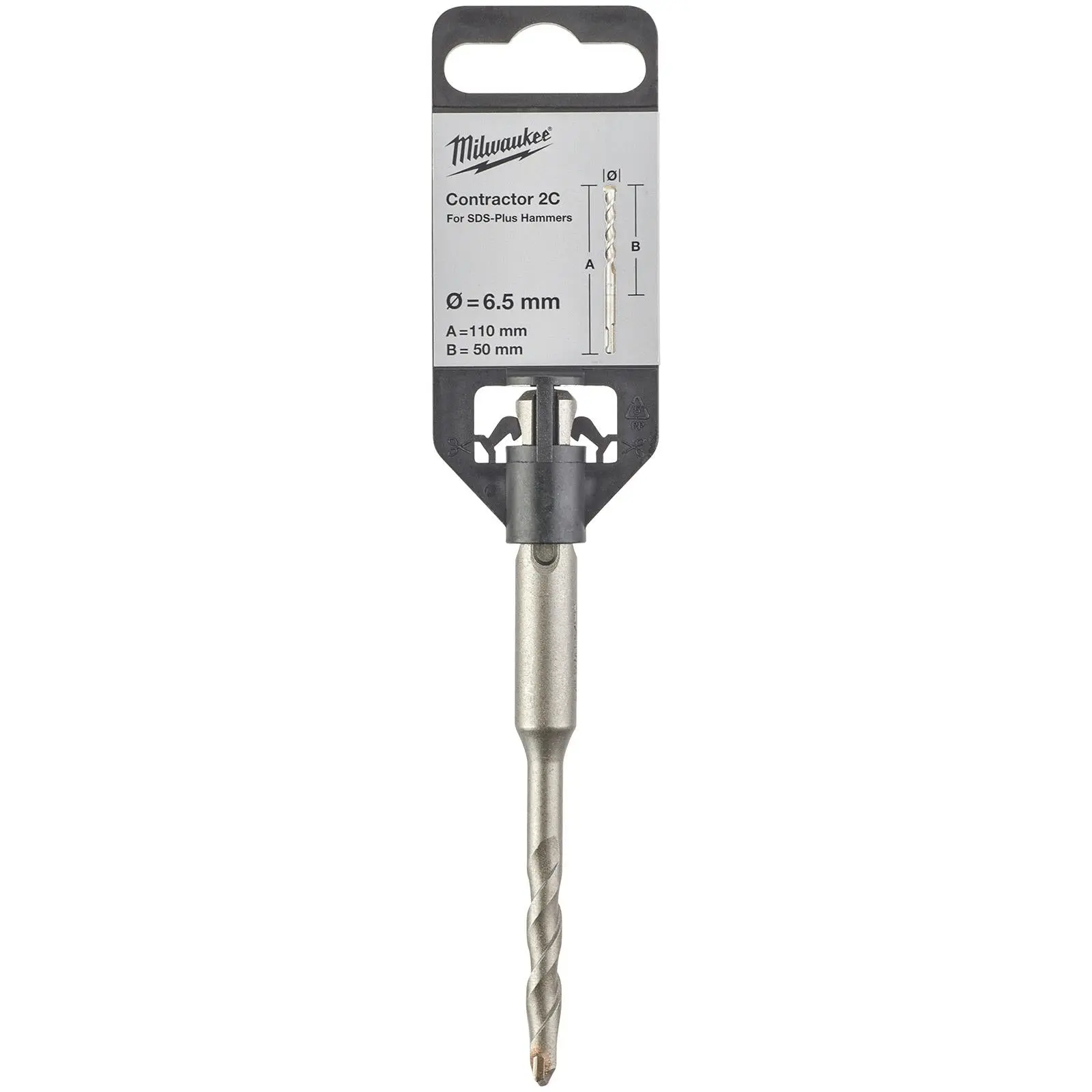 Milwaukee SDS Plus Contractor Hammer Drill Bits 2 Cut - Image 90