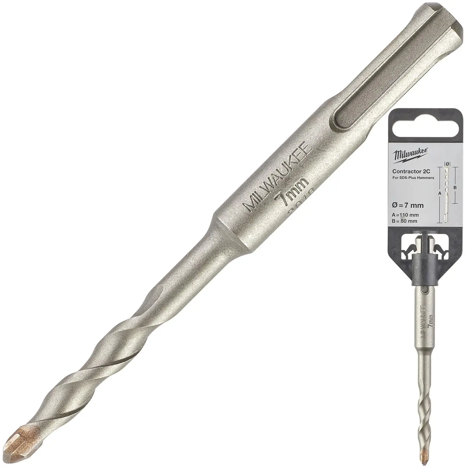 Milwaukee SDS Plus Contractor Hammer Drill Bits 2 Cut - Image 92