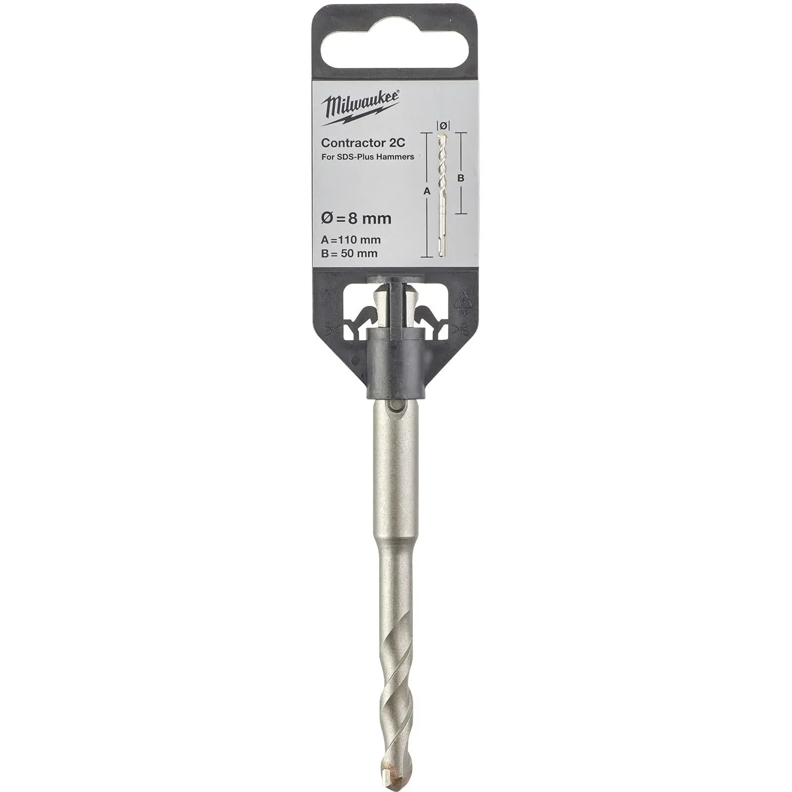 Milwaukee SDS Plus Contractor Hammer Drill Bits 2 Cut - Image 96
