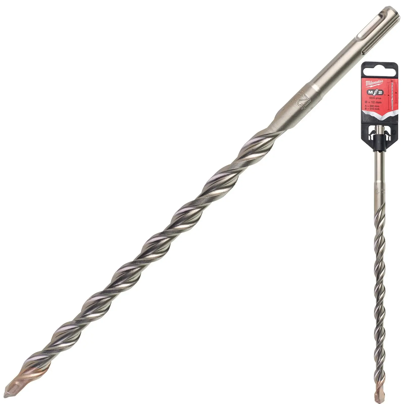 Milwaukee SDS Plus M2 Hammer Drill Bits 2 Cut 3-26 mm Diameter - Image 139