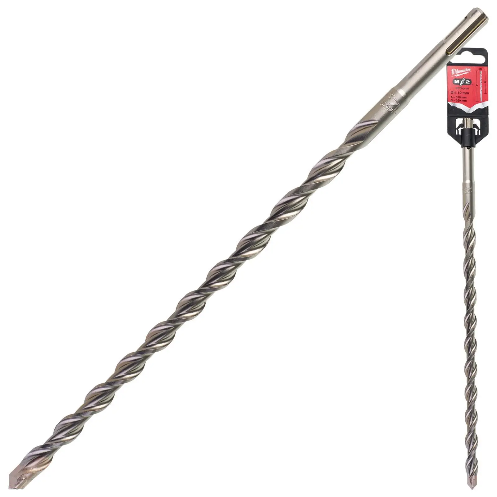 Milwaukee SDS Plus M2 Hammer Drill Bits 2 Cut 3-26 mm Diameter - Image 169
