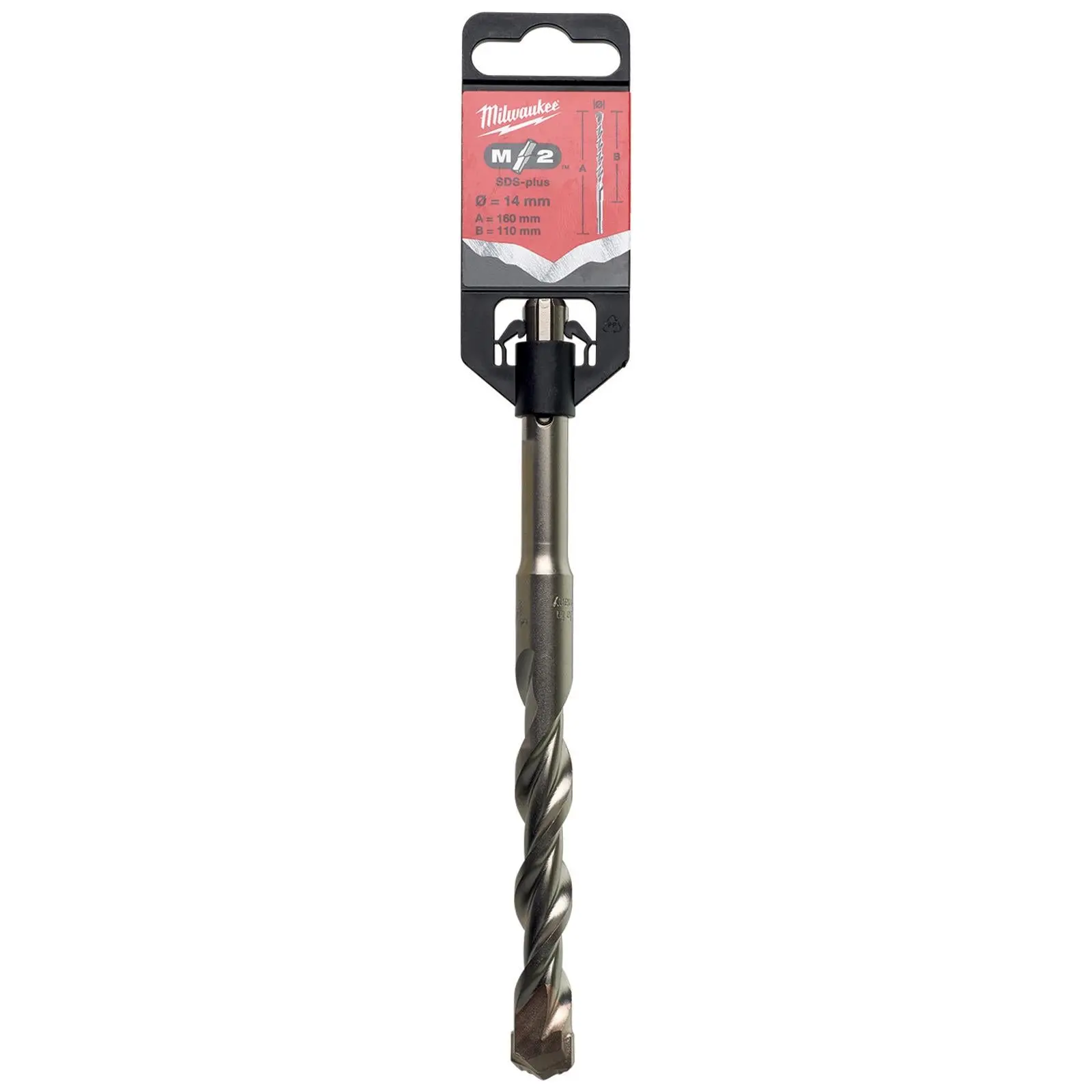 Milwaukee SDS Plus M2 Hammer Drill Bits 2 Cut 3-26 mm Diameter - Image 209