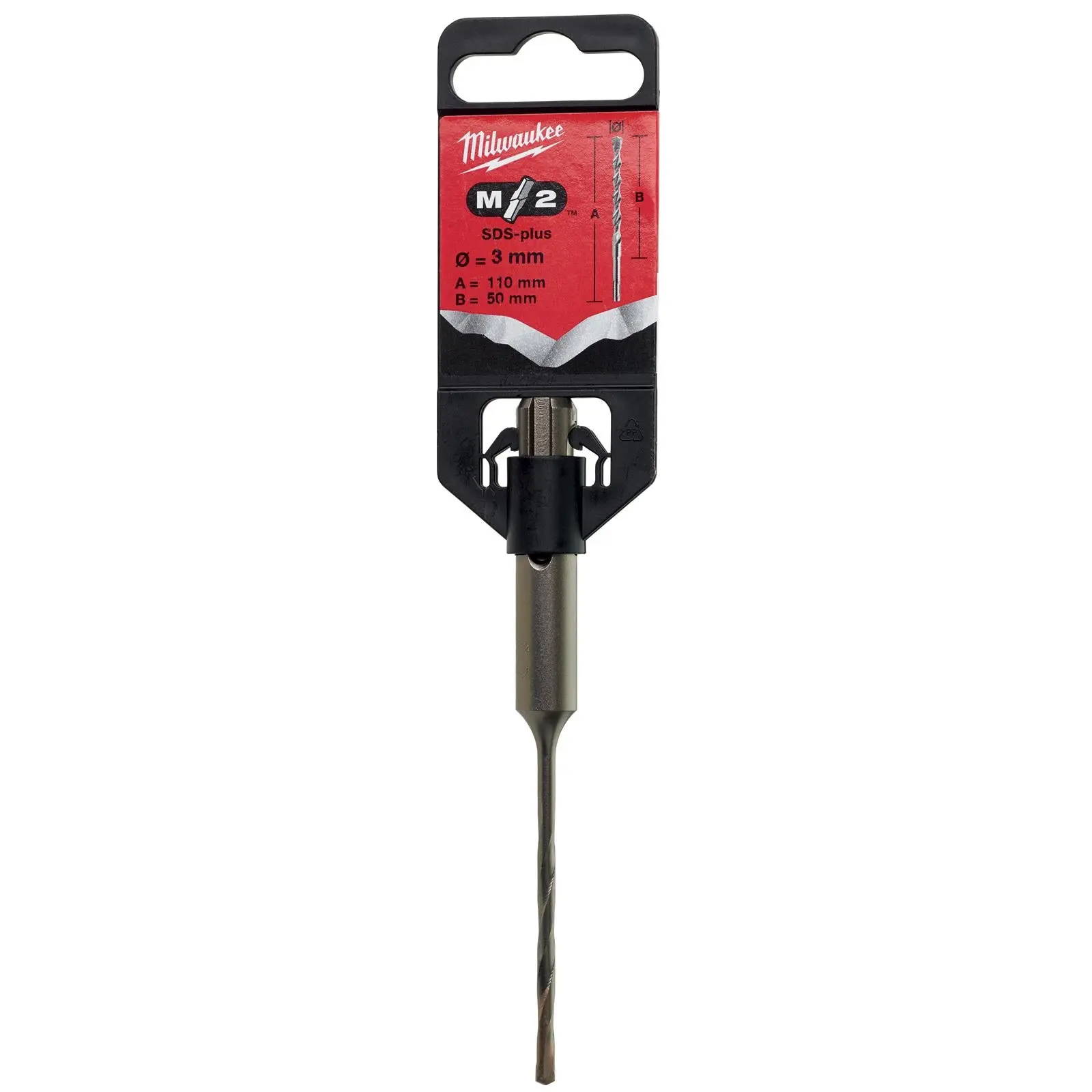 Milwaukee SDS Plus M2 Hammer Drill Bits 2 Cut 3-26 mm Diameter - Image 21
