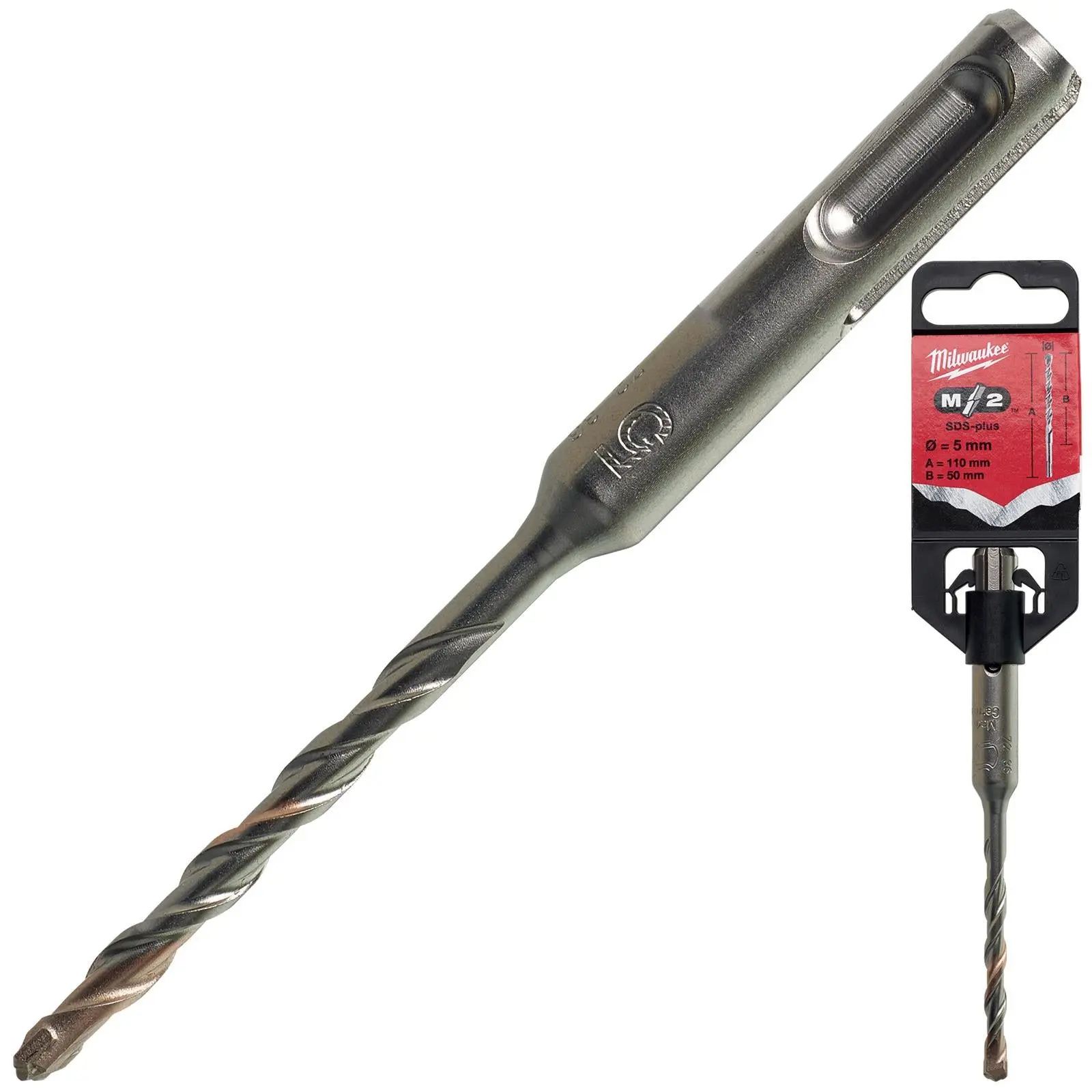 Milwaukee SDS Plus M2 Hammer Drill Bits 2 Cut 3-26 mm Diameter - Image 211