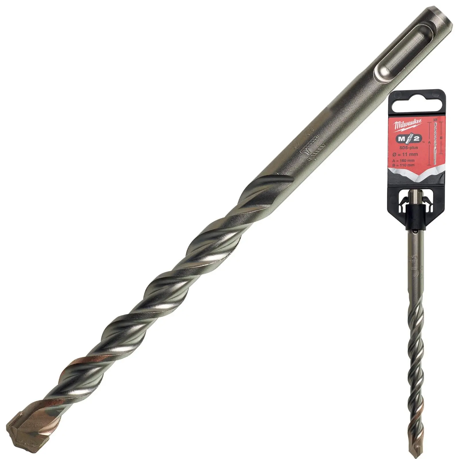 Milwaukee SDS Plus M2 Hammer Drill Bits 2 Cut 3-26 mm Diameter - Image 220