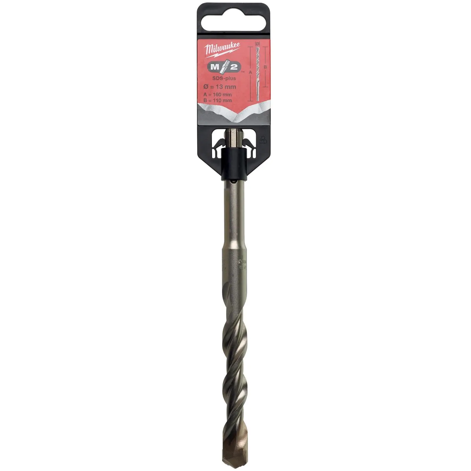 Milwaukee SDS Plus M2 Hammer Drill Bits 2 Cut 3-26 mm Diameter - Image 227