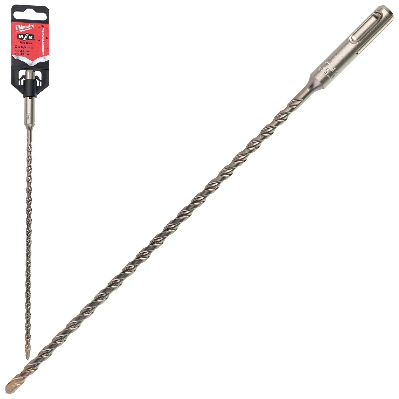 Milwaukee SDS Plus M2 Hammer Drill Bits 2 Cut 3-26 mm Diameter - Image 246