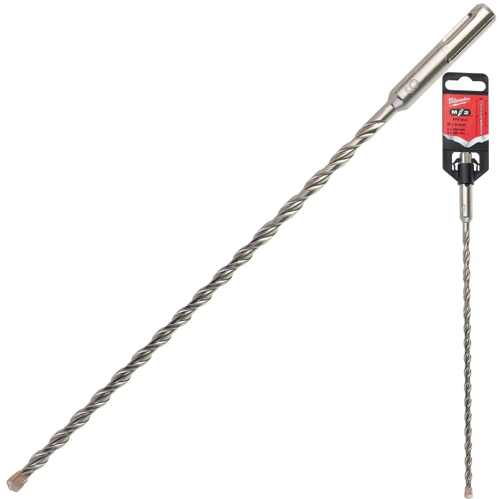 Milwaukee SDS Plus M2 Hammer Drill Bits 2 Cut 3-26 mm Diameter - Image 50