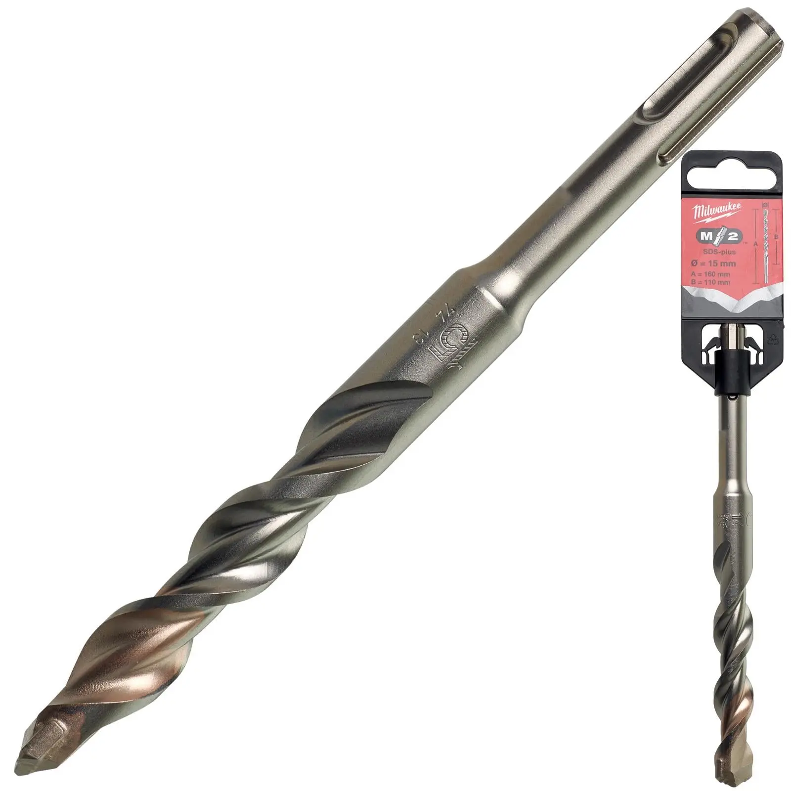 Milwaukee SDS Plus M2 Hammer Drill Bits 2 Cut 3-26 mm Diameter - Image 53