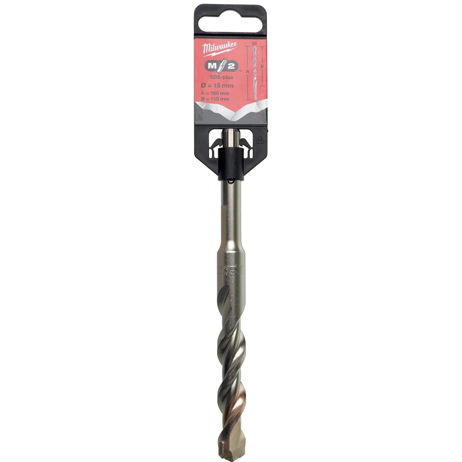 Milwaukee SDS Plus M2 Hammer Drill Bits 2 Cut 3-26 mm Diameter - Image 54
