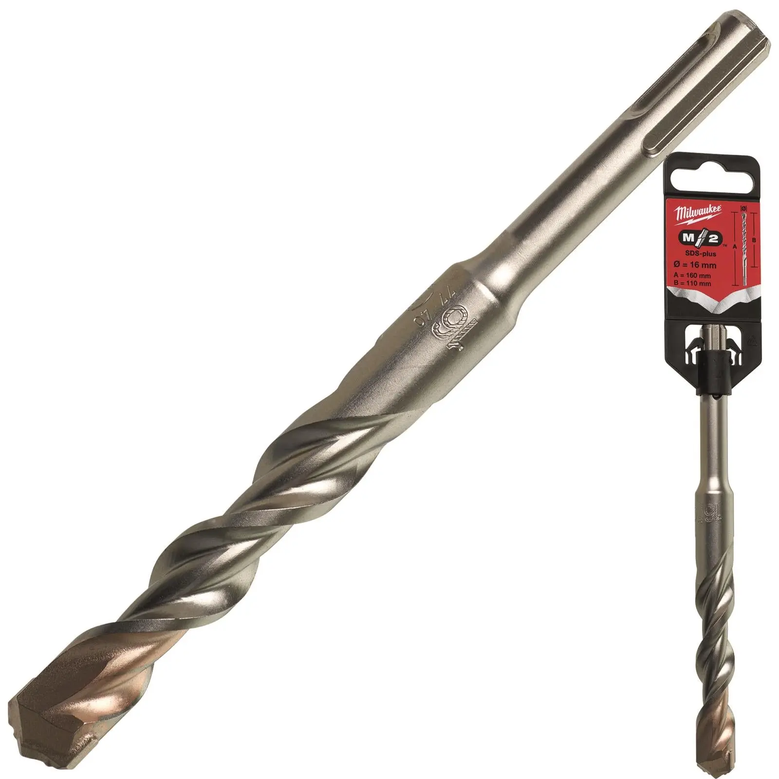 Milwaukee SDS Plus M2 Hammer Drill Bits 2 Cut 3-26 mm Diameter - Image 56