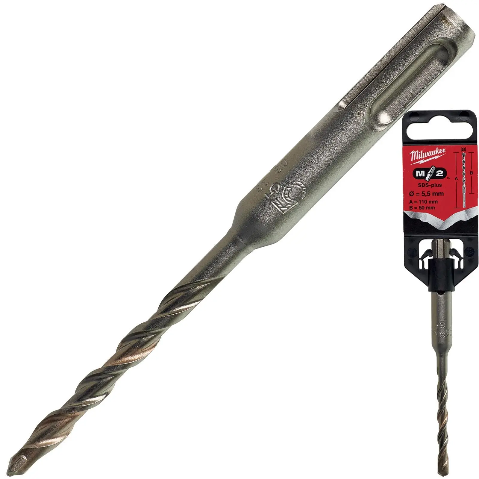 Milwaukee SDS Plus M2 Hammer Drill Bits 2 Cut 3-26 mm Diameter - Image 62