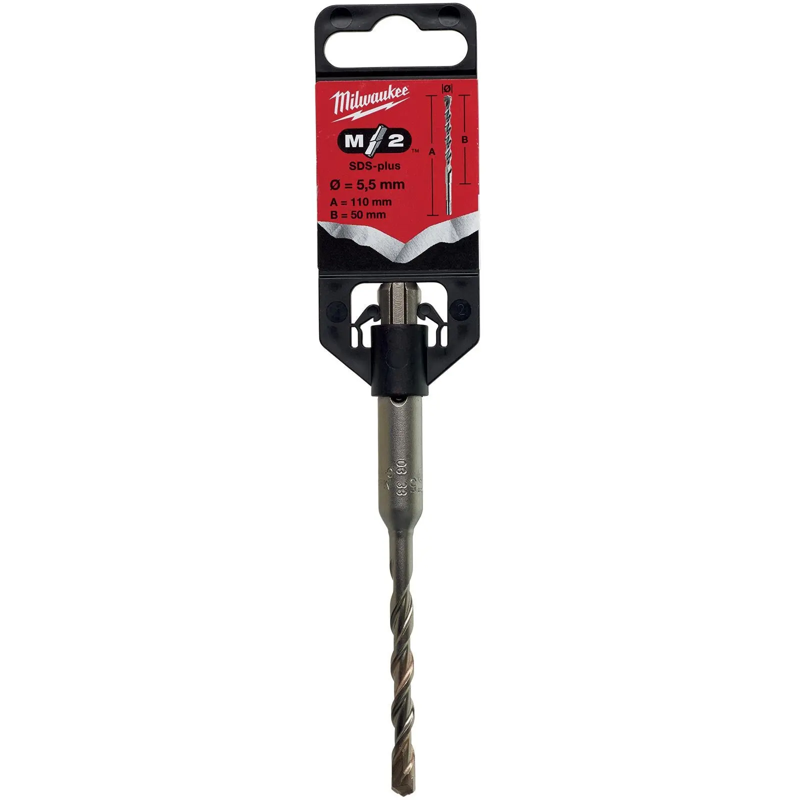 Milwaukee SDS Plus M2 Hammer Drill Bits 2 Cut 3-26 mm Diameter - Image 63