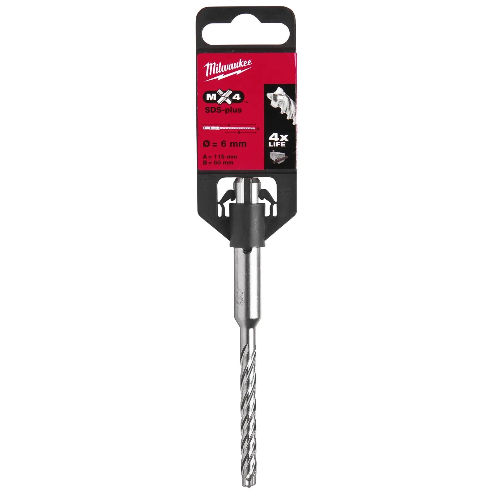 Milwaukee SDS Plus MX4 Rotary Hammer Drill Bits 4 Cut - Image 5
